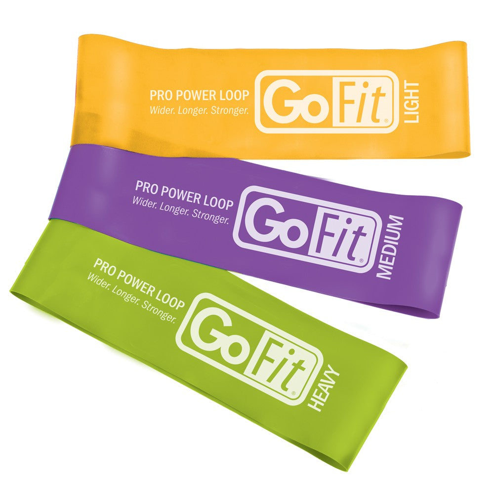 GoFit Pro Power Loops - Resistance Bands for Strength Training, Workout & Fitness - Perfect for Home Gym, Physical Therapy & CrossFit Exercises