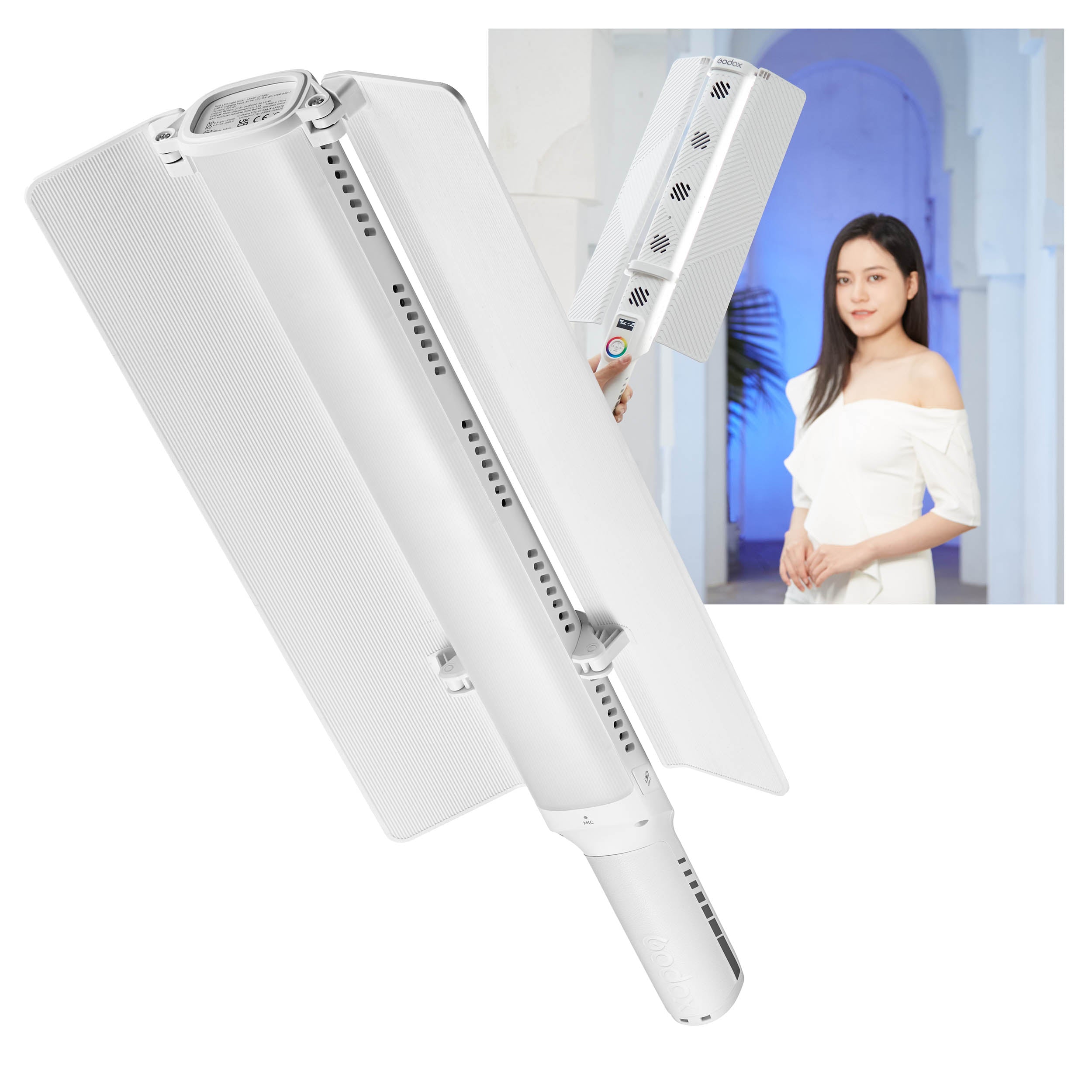 LC1000Bi 100W Bi-Color LED Video Light Wand - Powerful Handheld Lighting for Photography, Videography, and Live Streaming
