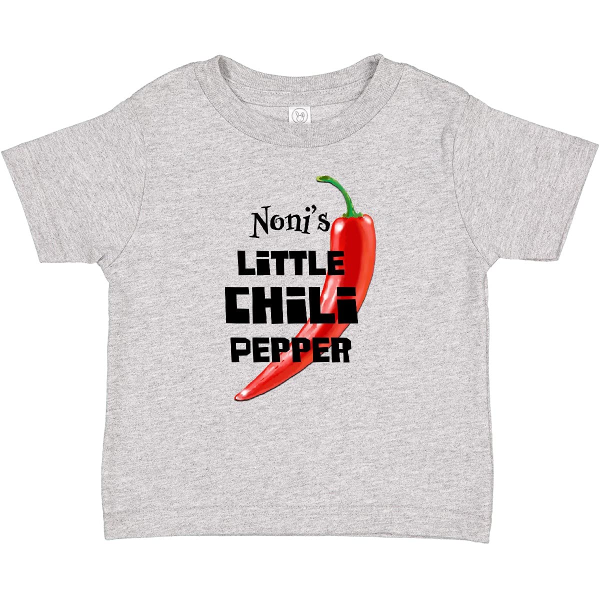 Inktastic Noni's Little Chili Pepper Baby T-Shirt - Cute Infant Bodysuit for Boys & Girls - Soft Cotton Baby Onesie for Playdates, Family Photos & Everyday Wear