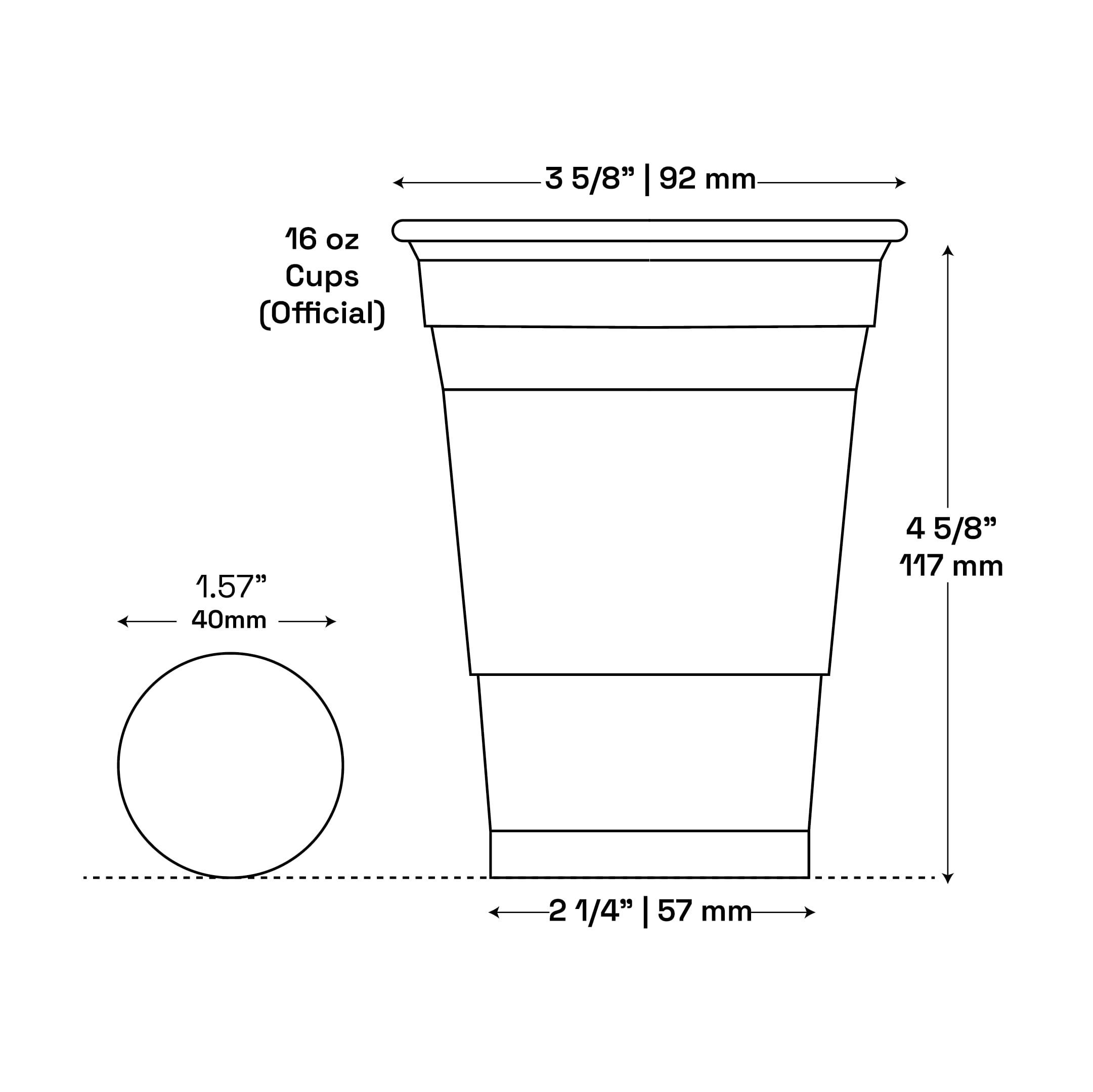 Shivani Enterprises 10-Pack 450ml Black Beer Pong Cups - Durable Party Drinking Glasses for Beer Pong Games, College Parties, Tailgates & Events - BPA-Free Plastic Red Solo Cup Alternatives