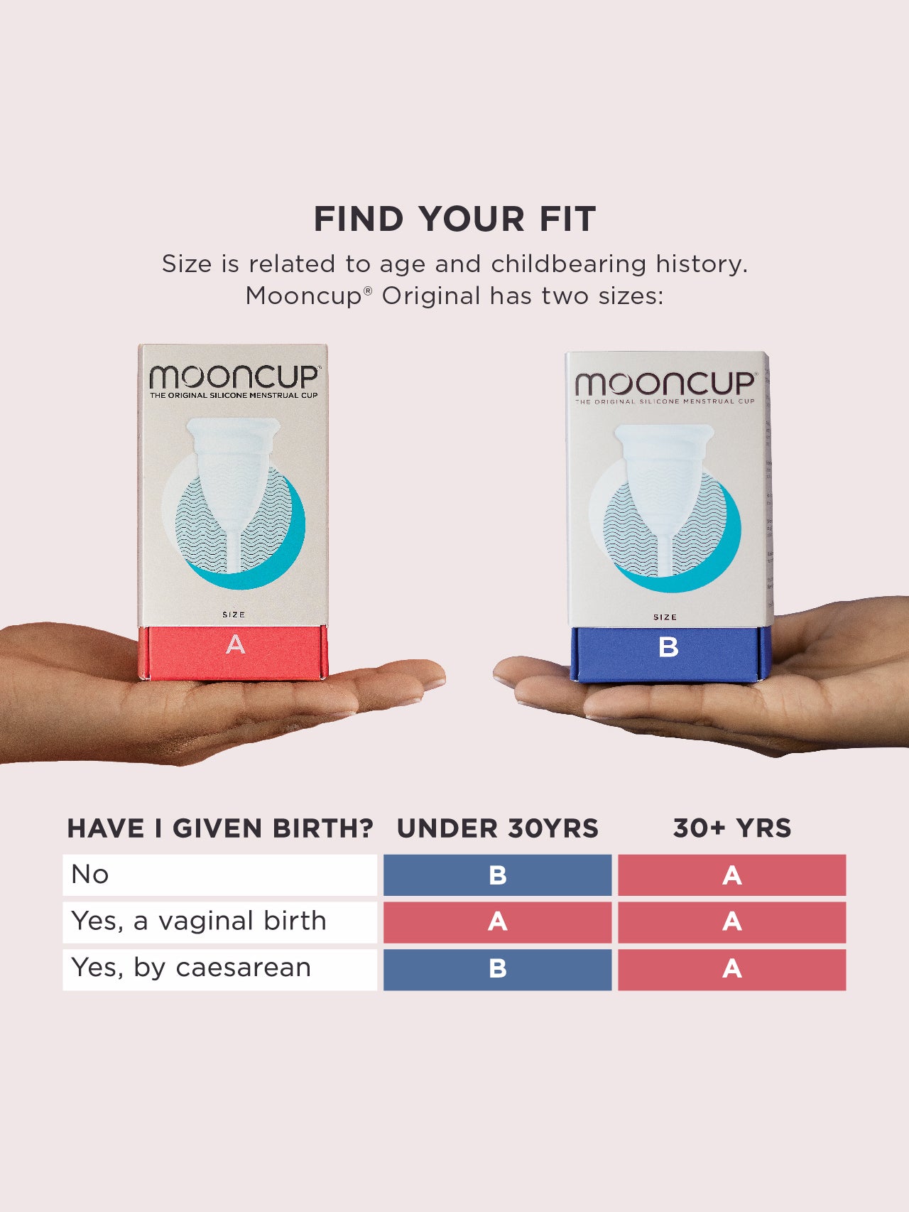 Mooncup Menstrual Cup - Size A | Reusable & Eco-Friendly Period Cup for Women | Perfect for Active Lifestyles, Travel & Overnight Protection