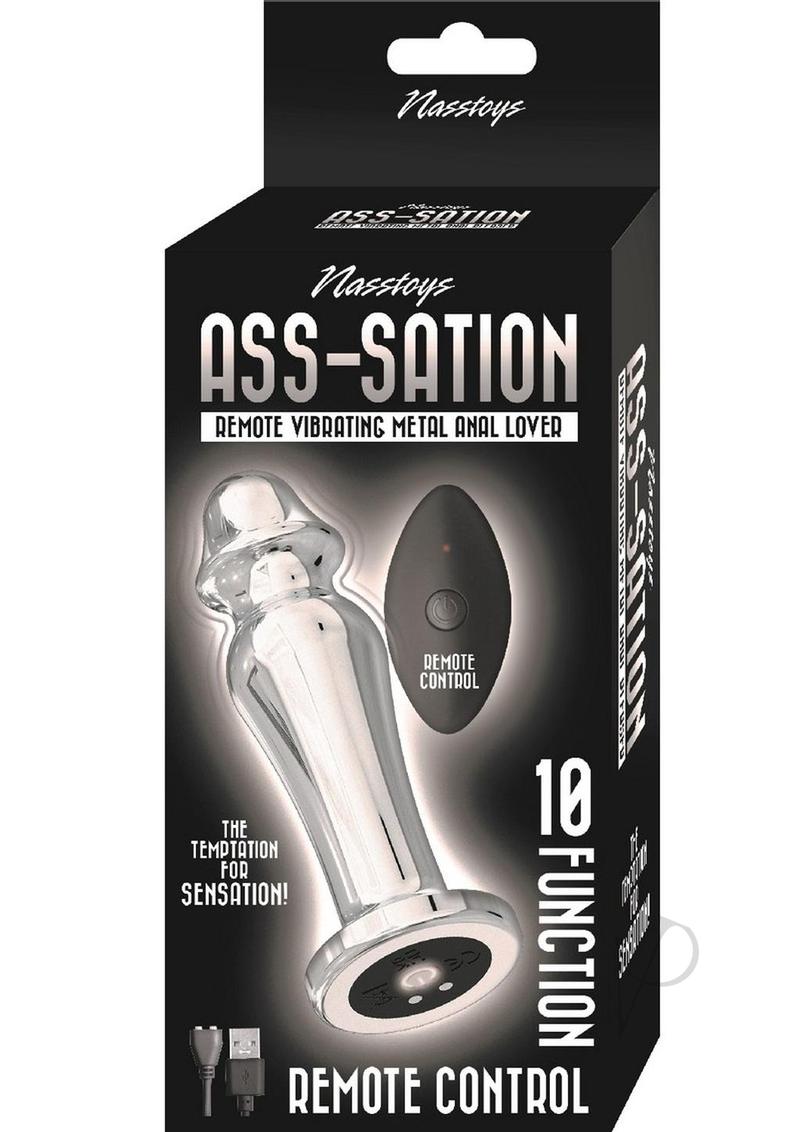 Rechargeable Remote Control Vibrating Metal Anal Plug for Men & Women - Silver | Sensual Play & Couples Intimacy Enhancer