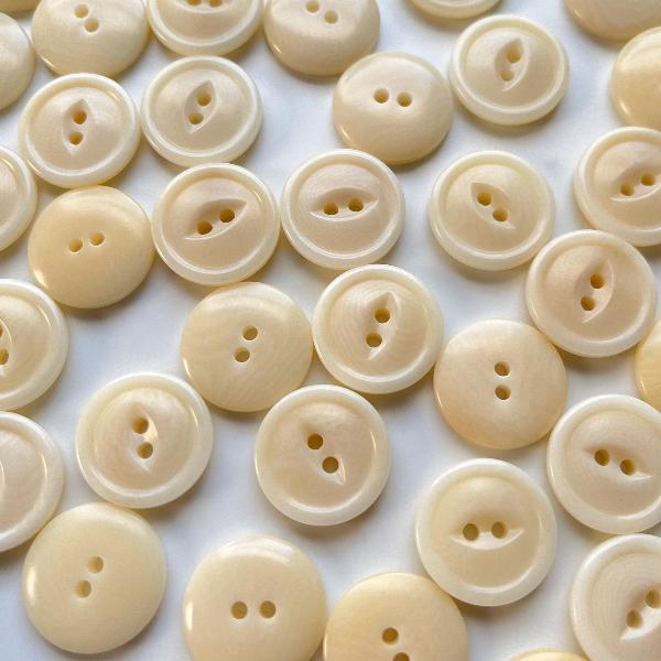 Natural Corozo Buttons - Eco-Friendly Fish Eye Buttons for Sewing, Crafts & DIY Fashion Projects - Perfect for Shirts, Jackets & Accessories