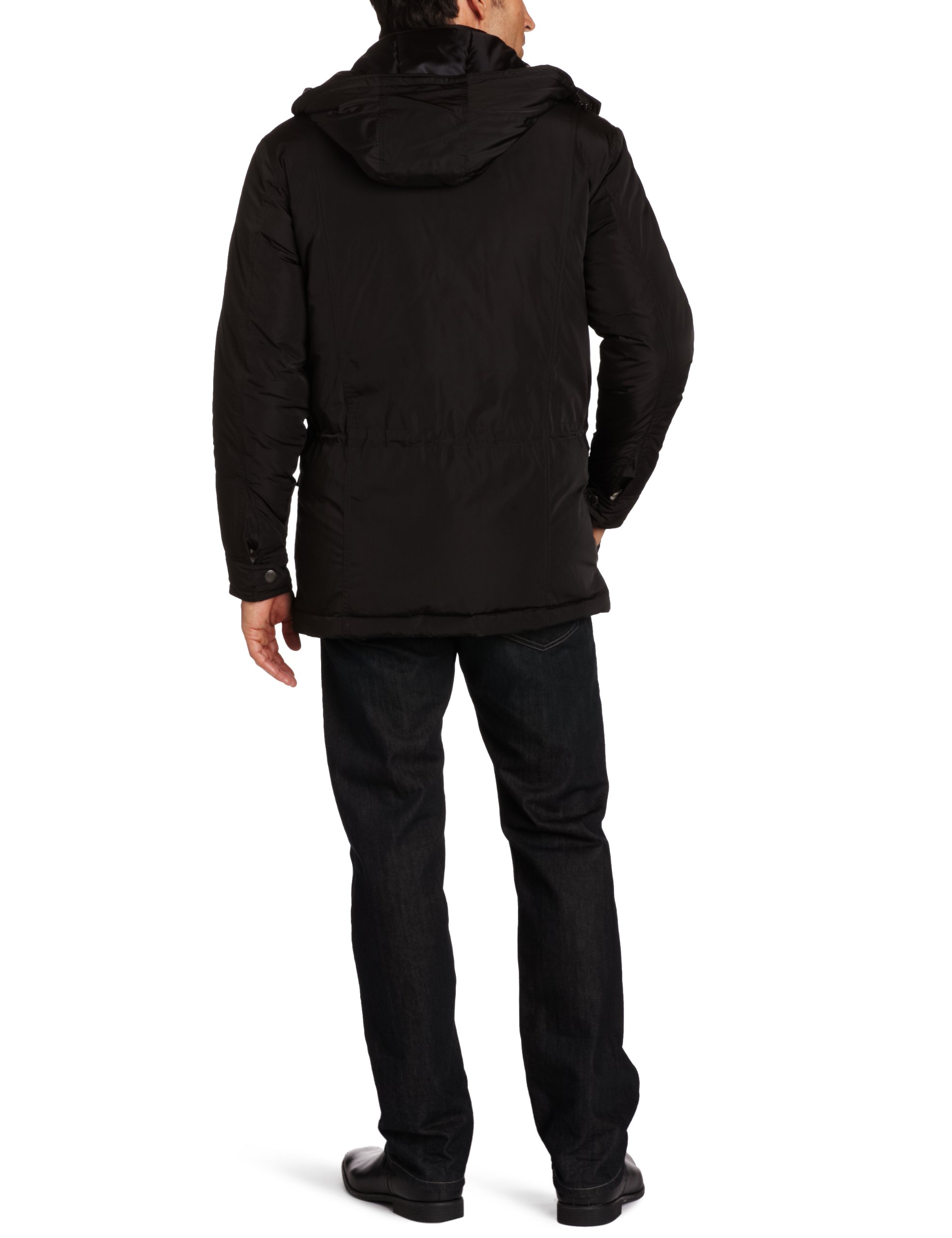 Perry Ellis Men's Lightweight Polyester Waterproof Parka Jacket - Windproof Winter Coat for Outdoor Activities & Casual Wear