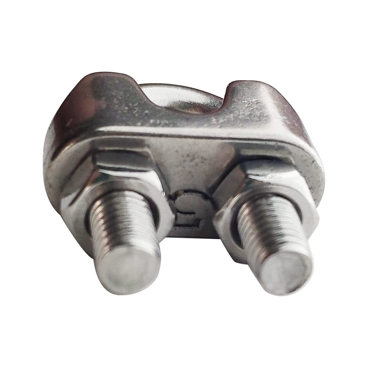 Stainless Steel M5 Wire Rope Clips - 20PCs for Outdoor & Marine Use