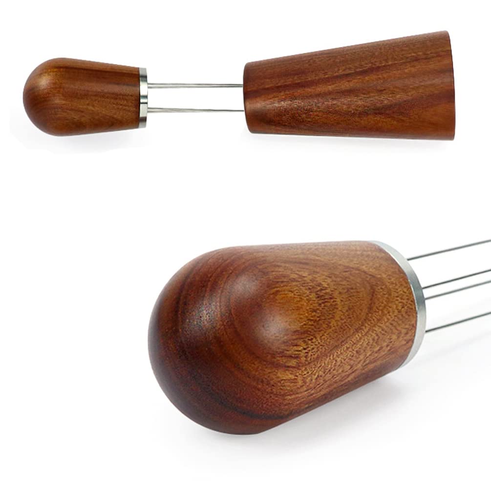 Premium Espresso Coffee Needle Distributor - Barista WDT Tool with Stainless Steel Needles & Natural Wood Handle - Essential Coffee Tamper Accessory for Perfect Espresso Extraction - Ideal for Home Baristas & Coffee Shops