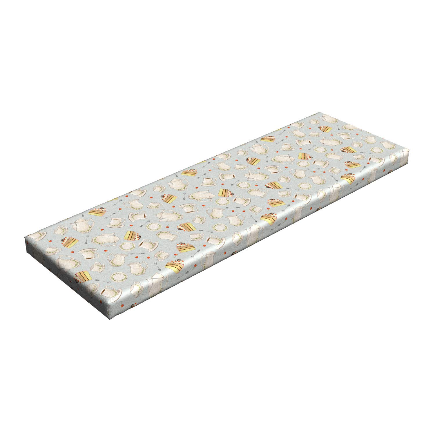 Ambesonne Tea Party Bench Cushion - Standard Size 45