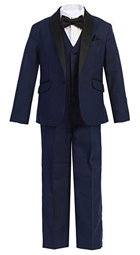 Navy With Black Solid