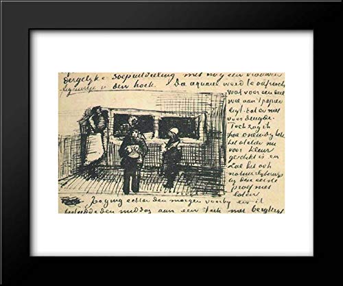Vincent van Gogh The Public Soup Kitchen 24x20 Framed Art Print - Museum Quality Reproduction for Home Decor, Office Wall Art & Gift Ideas