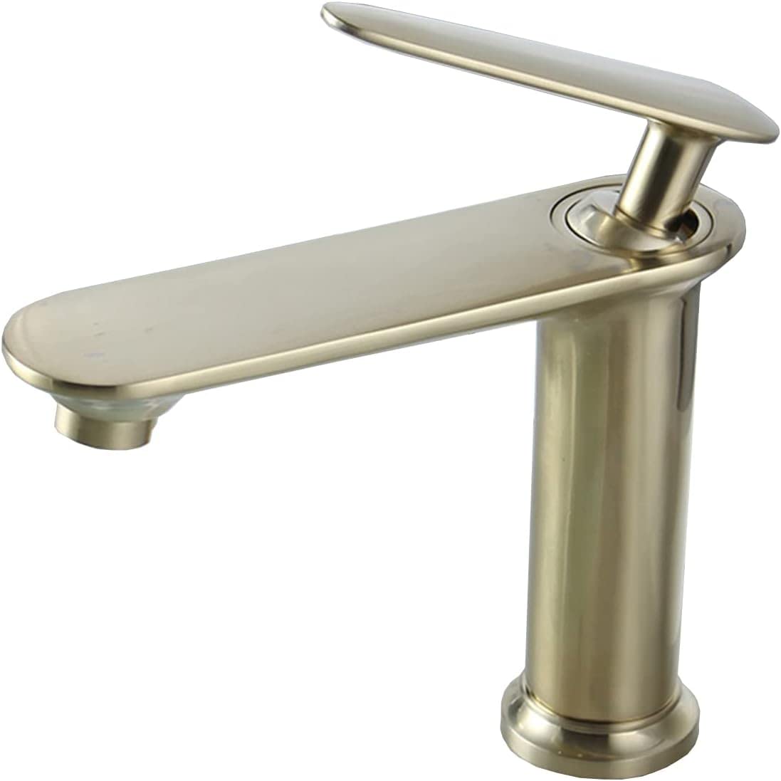 DELETO Single Handle Bathroom Sink Faucet - Hot and Cold Water Mixer Tap in White & Black Antique Finish - Perfect for Modern Vanities, Powder Rooms, and Guest Bathrooms
