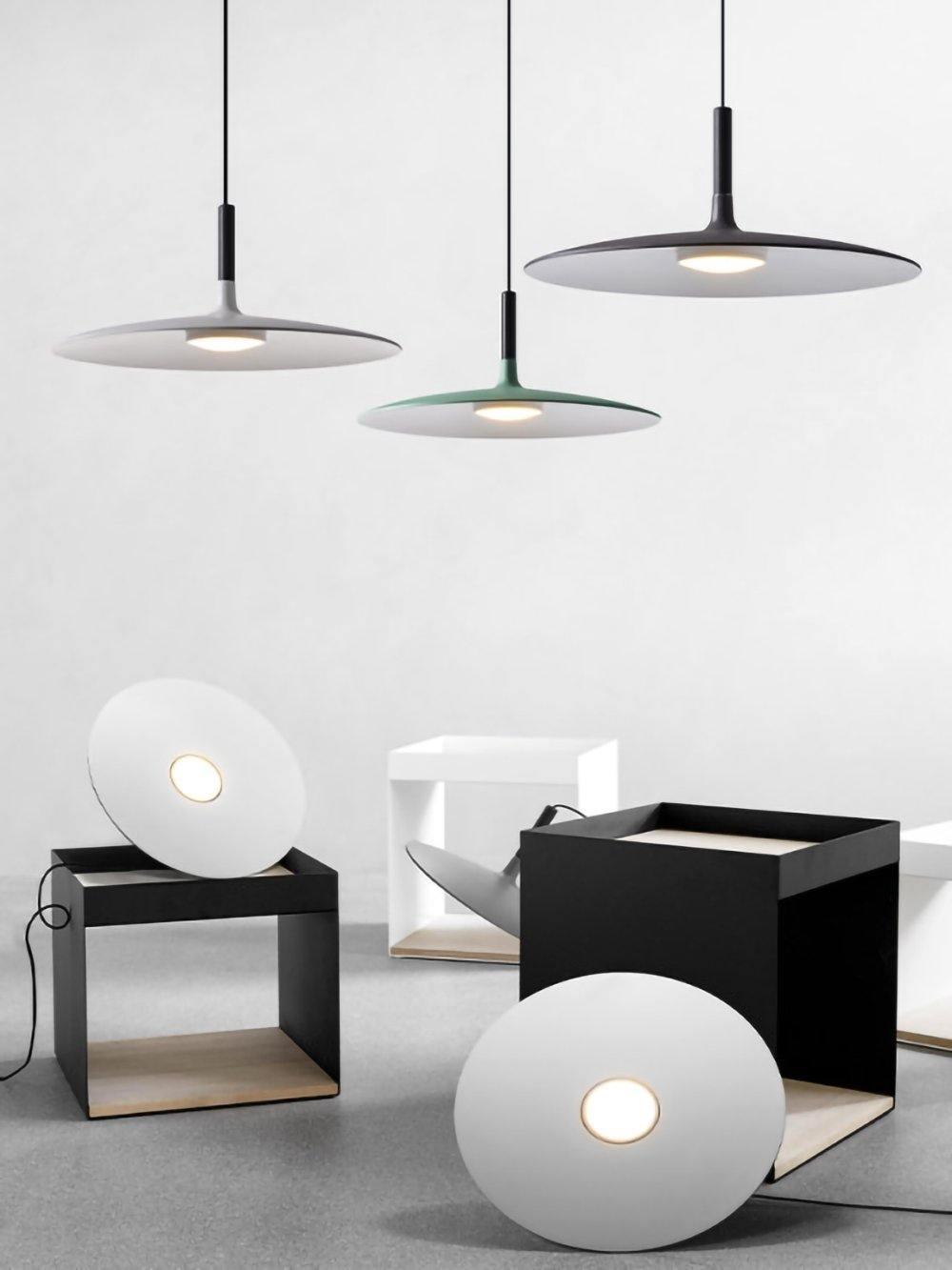 Aplomb Modern Metal Pendant Light - Industrial Style Ceiling Hanging Lamp for Kitchen Island, Dining Room & Bedroom Lighting