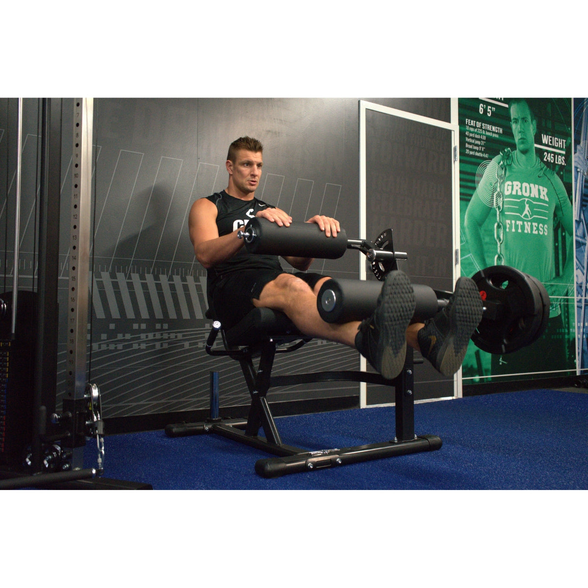 Gronk Fitness Leg Extension and Curl Machine - Home Gym Leg Workout Equipment for Strength Training and Muscle Building | Perfect for Home Gym, Personal Training, and Fitness Enthusiasts