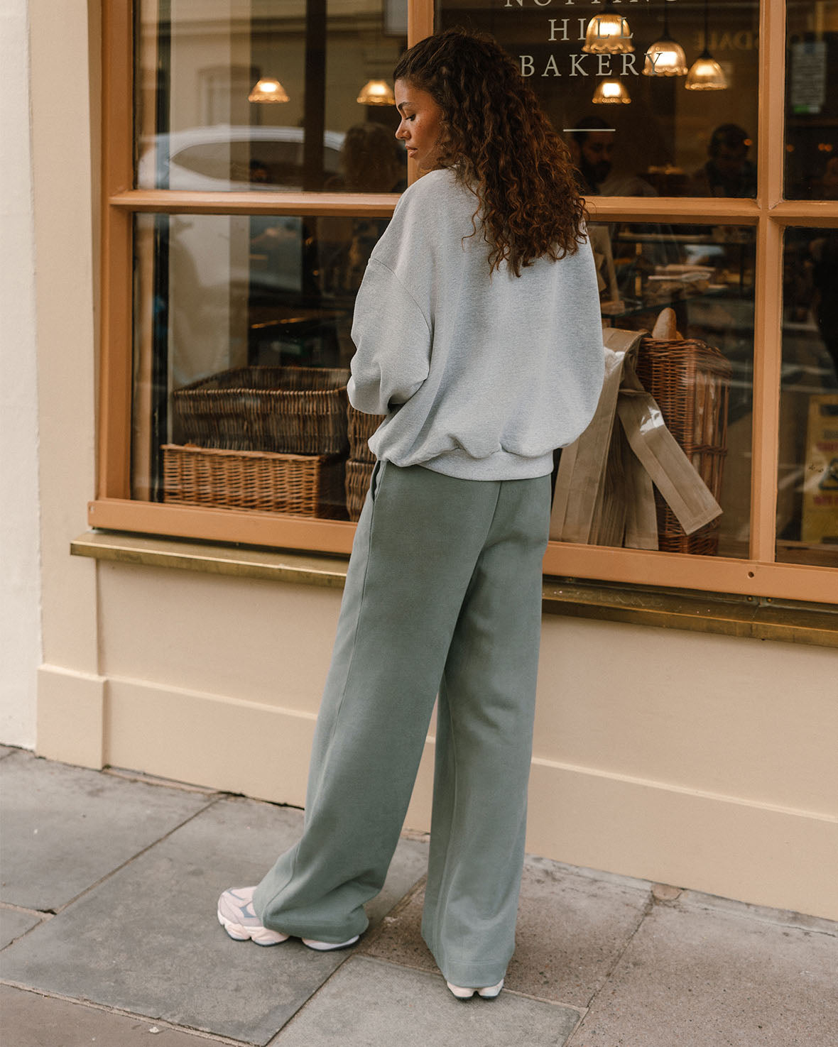 Organic Cotton Joggers for Women - Eco-Friendly Sage Green Lounge Pants - Soft Comfortable Casual Wear for Yoga, Running & Home Relaxation