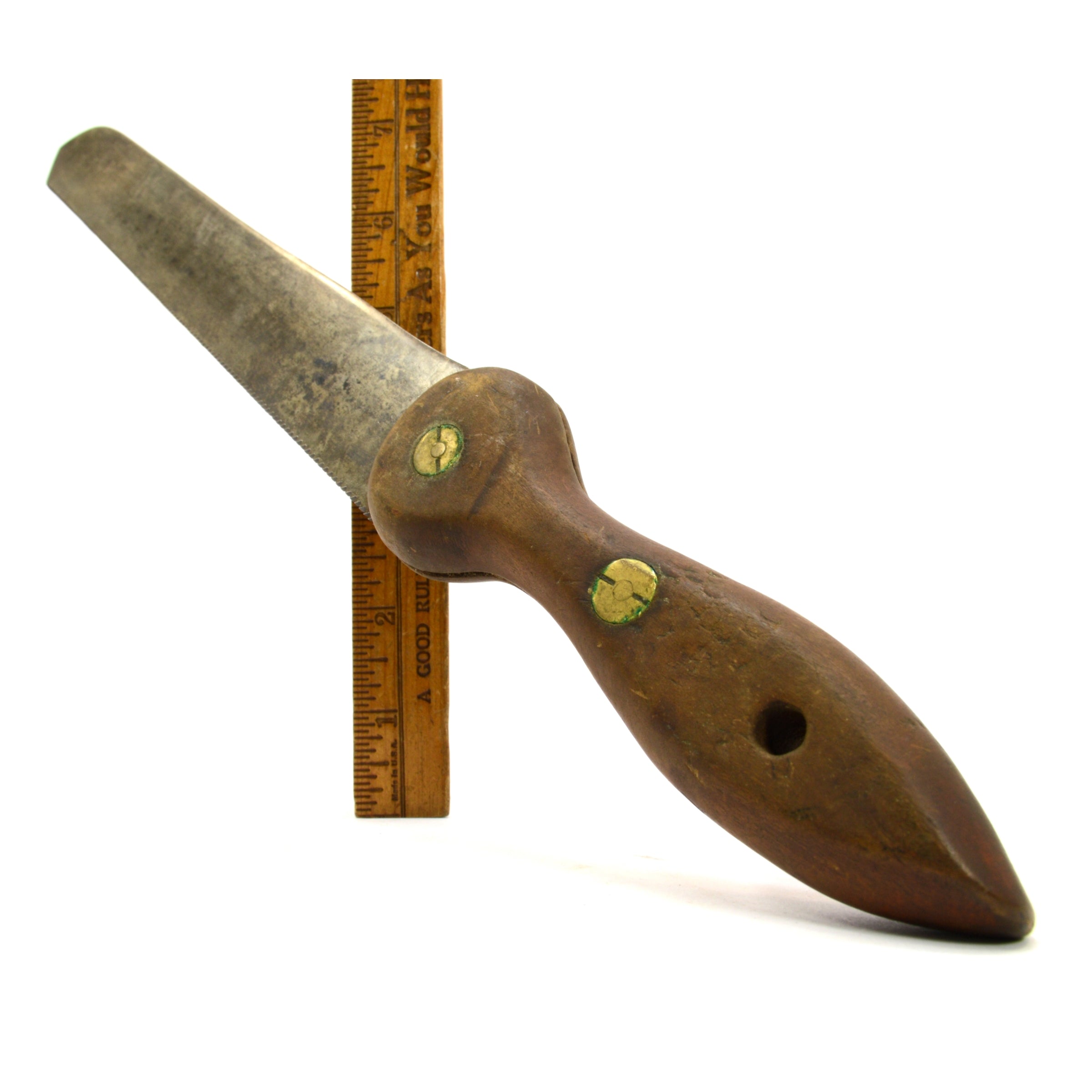 Vintage Hack Saw and Knife Combo Tool - Unique 2-Edged Blade for Woodworking & DIY Projects | Perfect for Craftsmen and Outdoor Enthusiasts