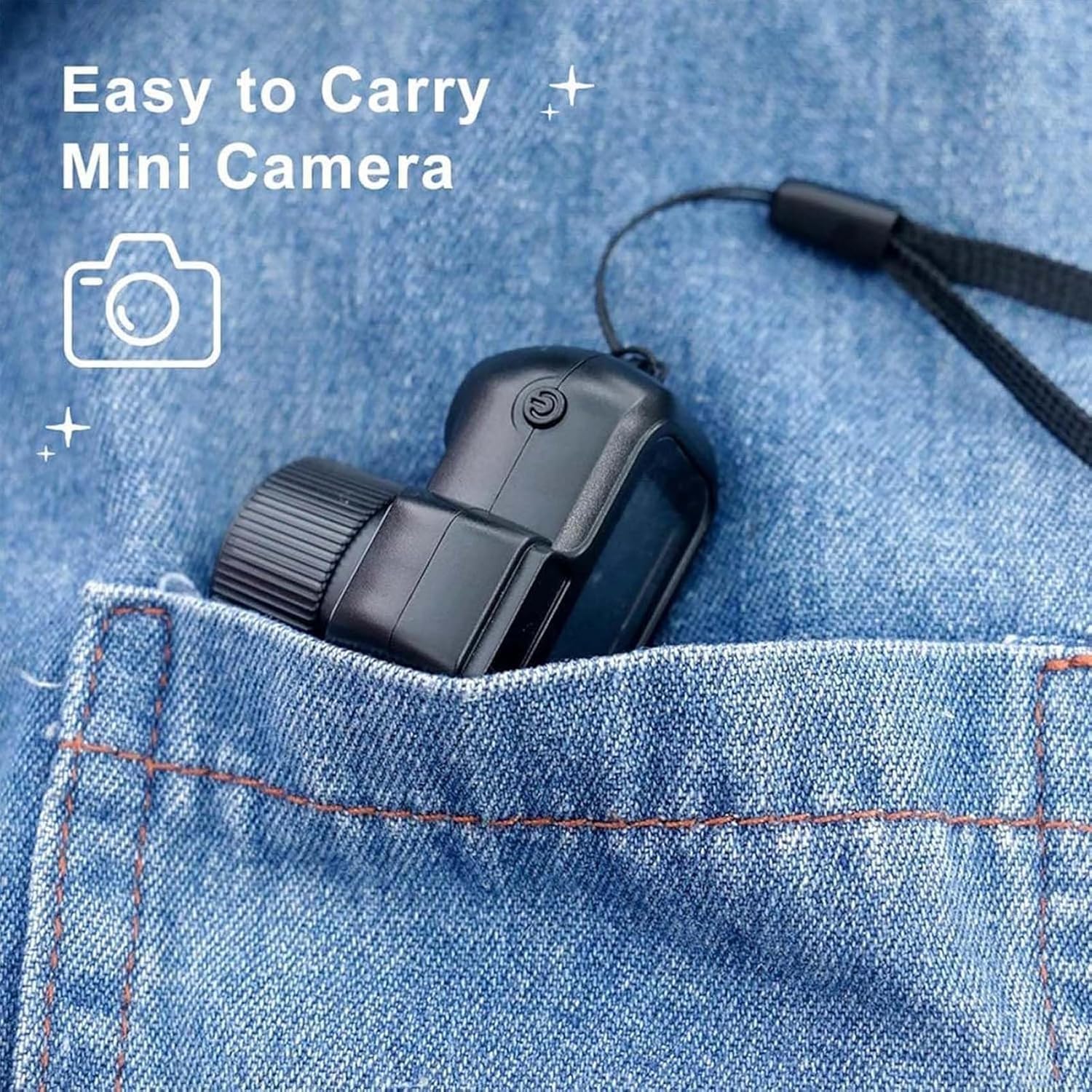 Mini Retro Nostalgic Keychain Camera - 1080P HD Micro Video Camera for Sports & Travel - 16GB Memory, Portable Mini Camera for Vlogging, Outdoor Adventures & Everyday Moments