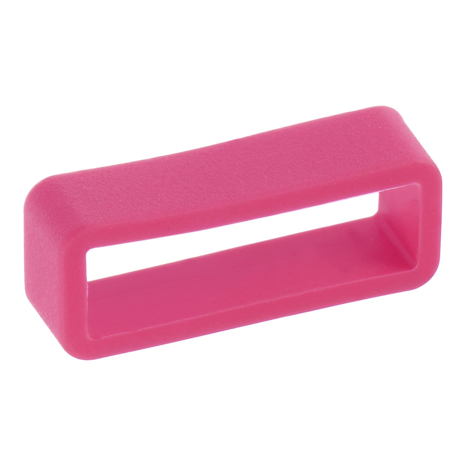 uxcell 22mm Rose Red Silicone Watch Band Strap Loops - 4 Pcs Rubber Replacement Fastener Rings for Watch Holder Keeper, Secure Fit for Sports & Casual Watches