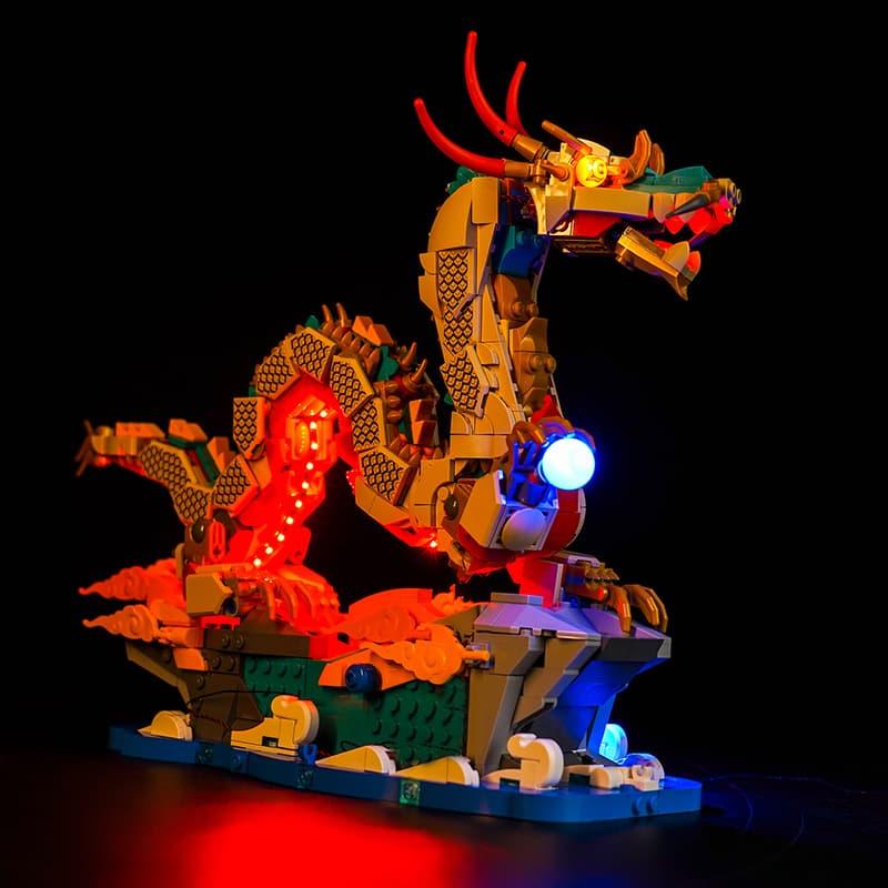 LEGO Auspicious Dragon 80112 Light Kit - DIY Lighting Set for LEGO Models | Perfect for Home Decoration, Gift Giving & Display