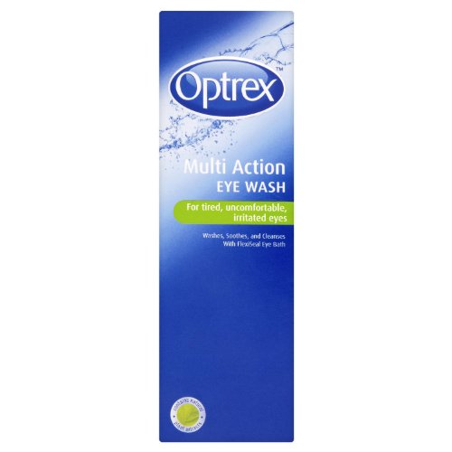 Optrex Multiaction Eye Wash with Eye Bath - 300ml | Soothing Relief for Dry, Irritated Eyes | Perfect for Contact Lens Wearers & Allergy Sufferers
