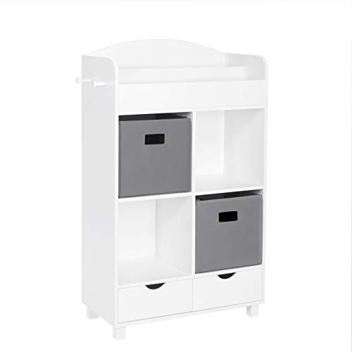 White With 2 Gray Bins