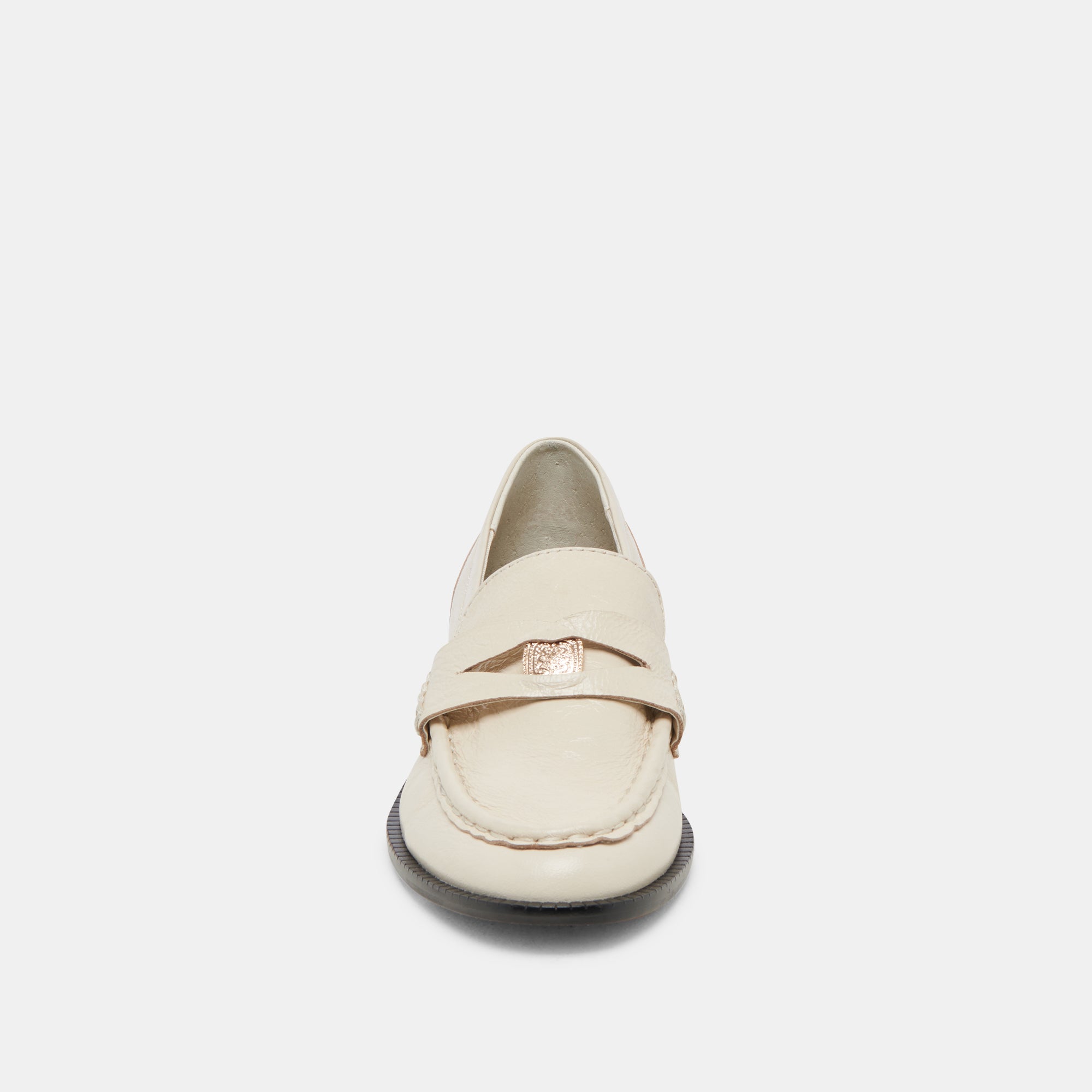 HILLY Women's Loafers in Ivory Coin Color - Comfortable Slip-On Shoes for Casual Wear, Office & Travel