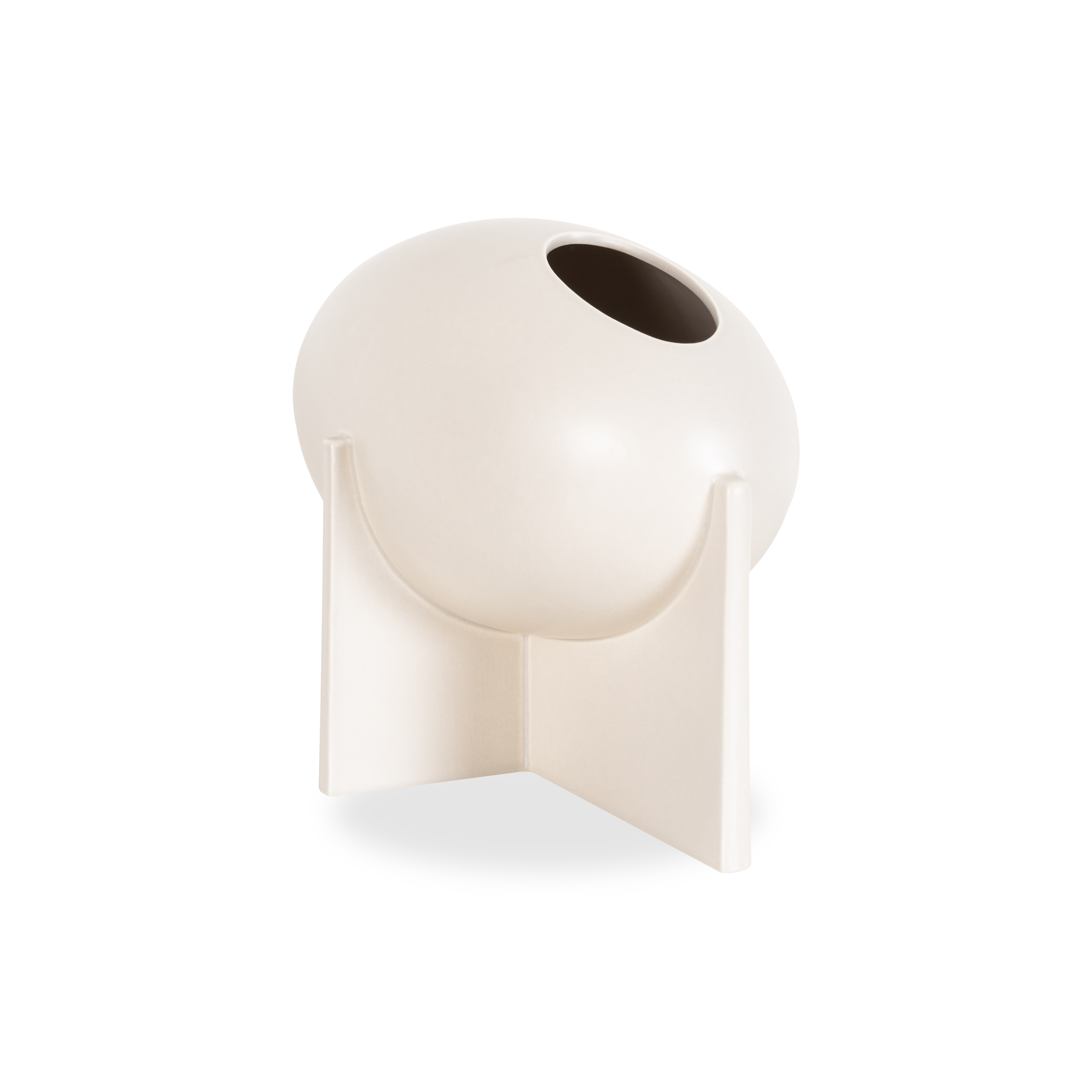 Amara Grey Ceramic Vase - Elegant Home Decor for Living Room, Dining Table & Office Desk | Modern Flower Vase for Centerpieces and Interior Design