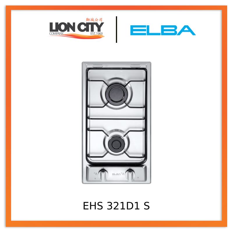 Elba EHS321S Built-in Stainless Steel Gas Hob - 4 Burner Cooktop with Safety Features for Modern Kitchens | Perfect for Home Cooking & Professional Chefs