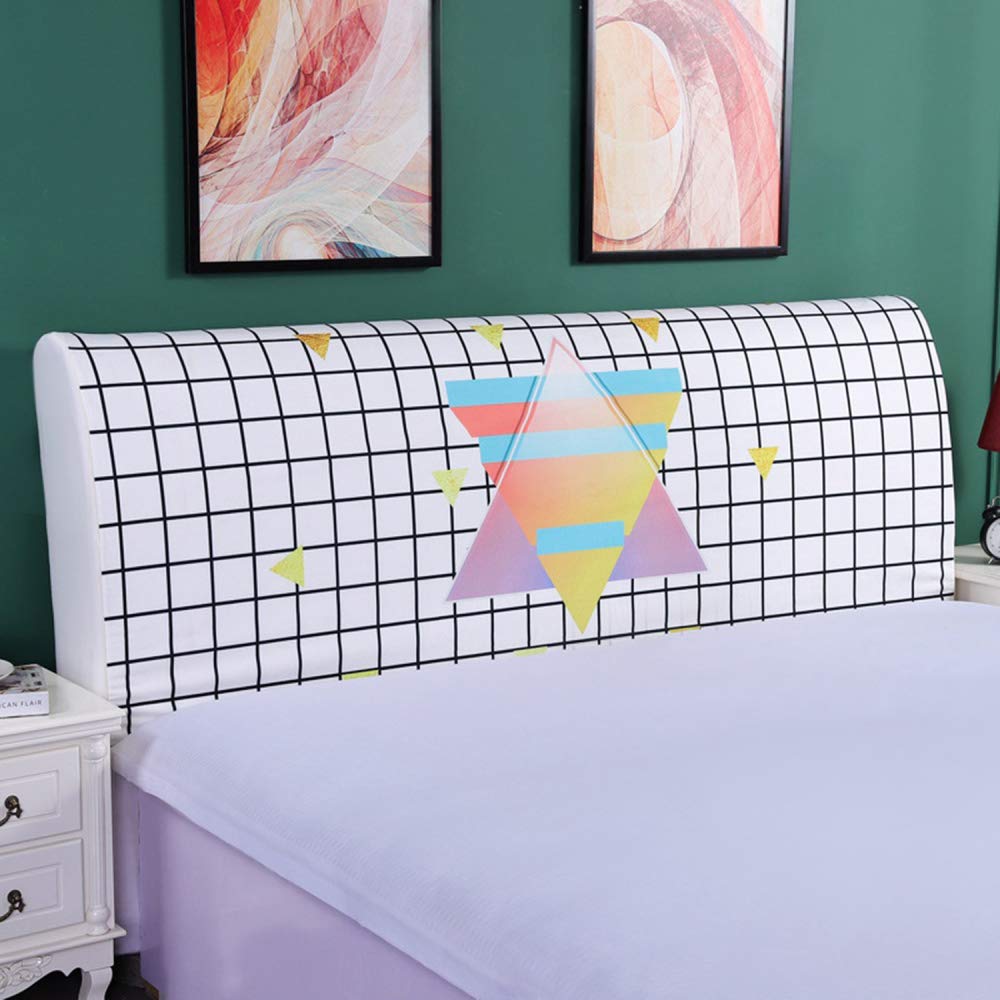 Velvet Bed Headboard Cover Slipcover - Dust Proof Elastic Protector for Twin, Queen, Full & California King Size Beds (120cm Height) - Perfect for Wooden & Leather Headboards, Home Decor & Bedroom Styling