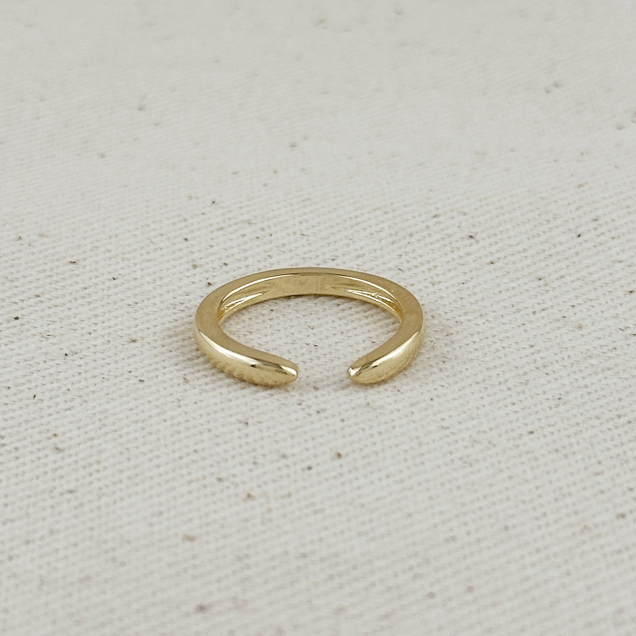 18K Gold Filled Open Top Stackable Ring for Women - Dainty Minimalist Layering Rings Set for Everyday Wear, Gift Giving & Special Occasions