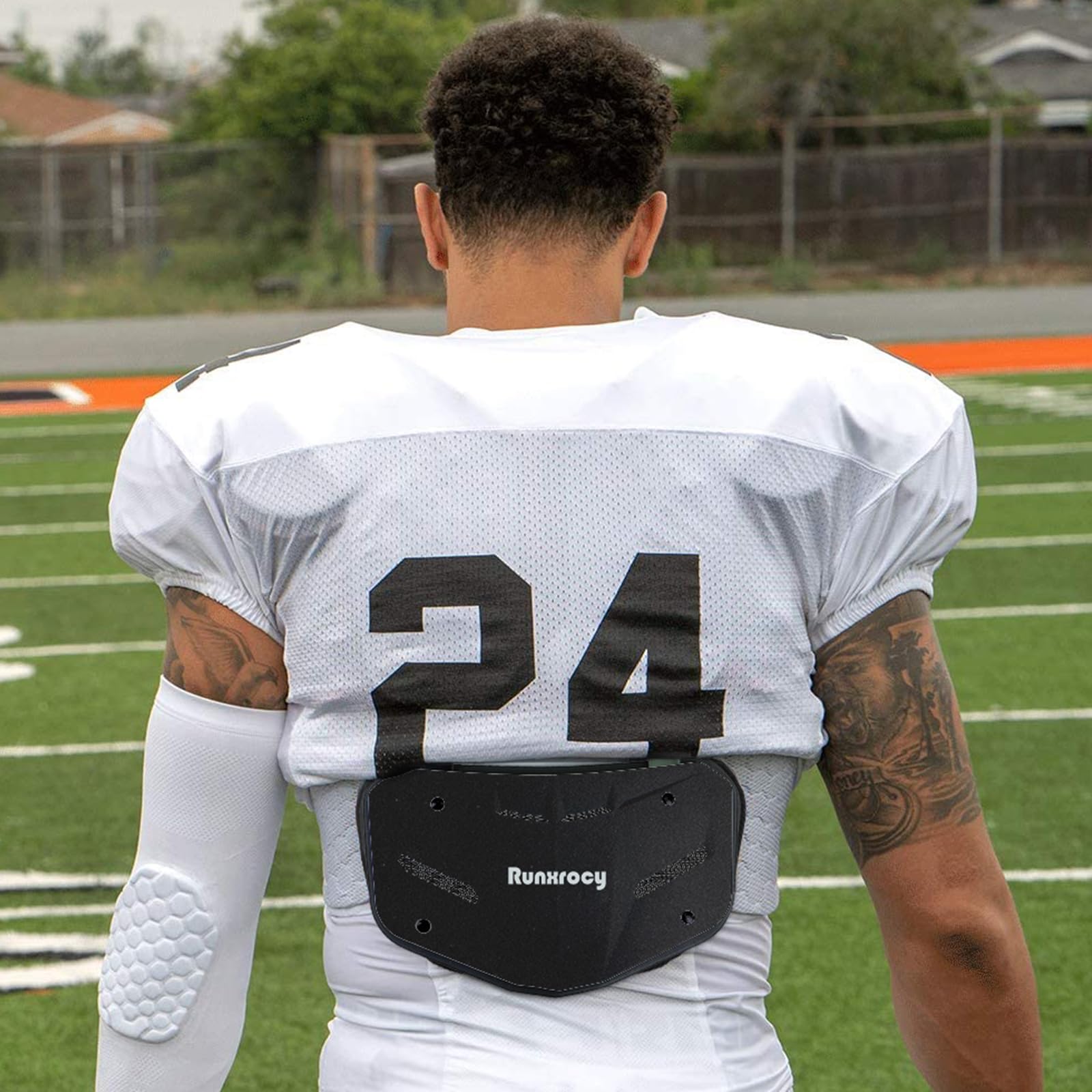 Runxrocy Football Back Plate - Adult Back Protector Pads for Football Players - Rear Protective Gear for Training & Games