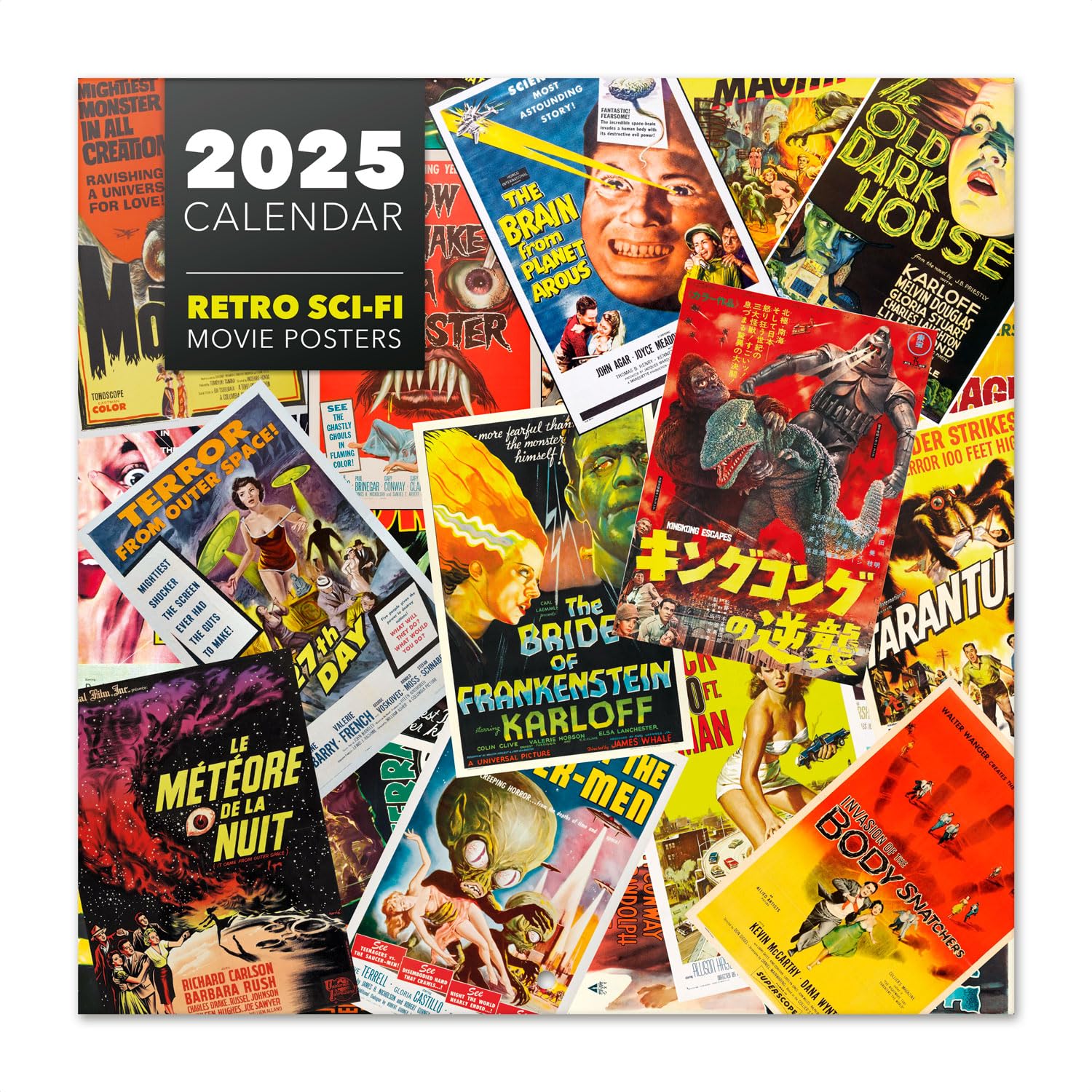 2025 Retro Sci-Fi Wall Calendar - 12