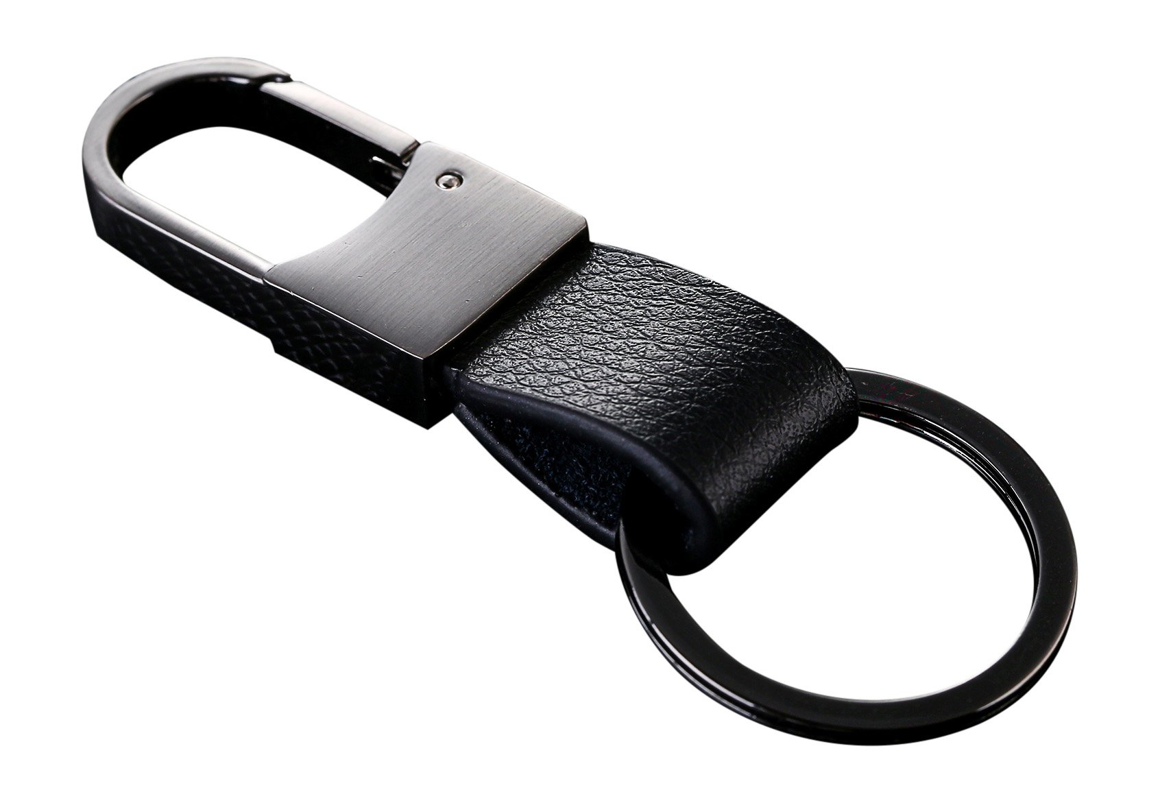 Cerbery Premium Leather Keychain with Metal Rings - Durable Key Holder & Keyring for Car Keys - Includes Gift Box - Perfect for Men's Gifts, Housewarming Presents & Everyday Carry Essentials