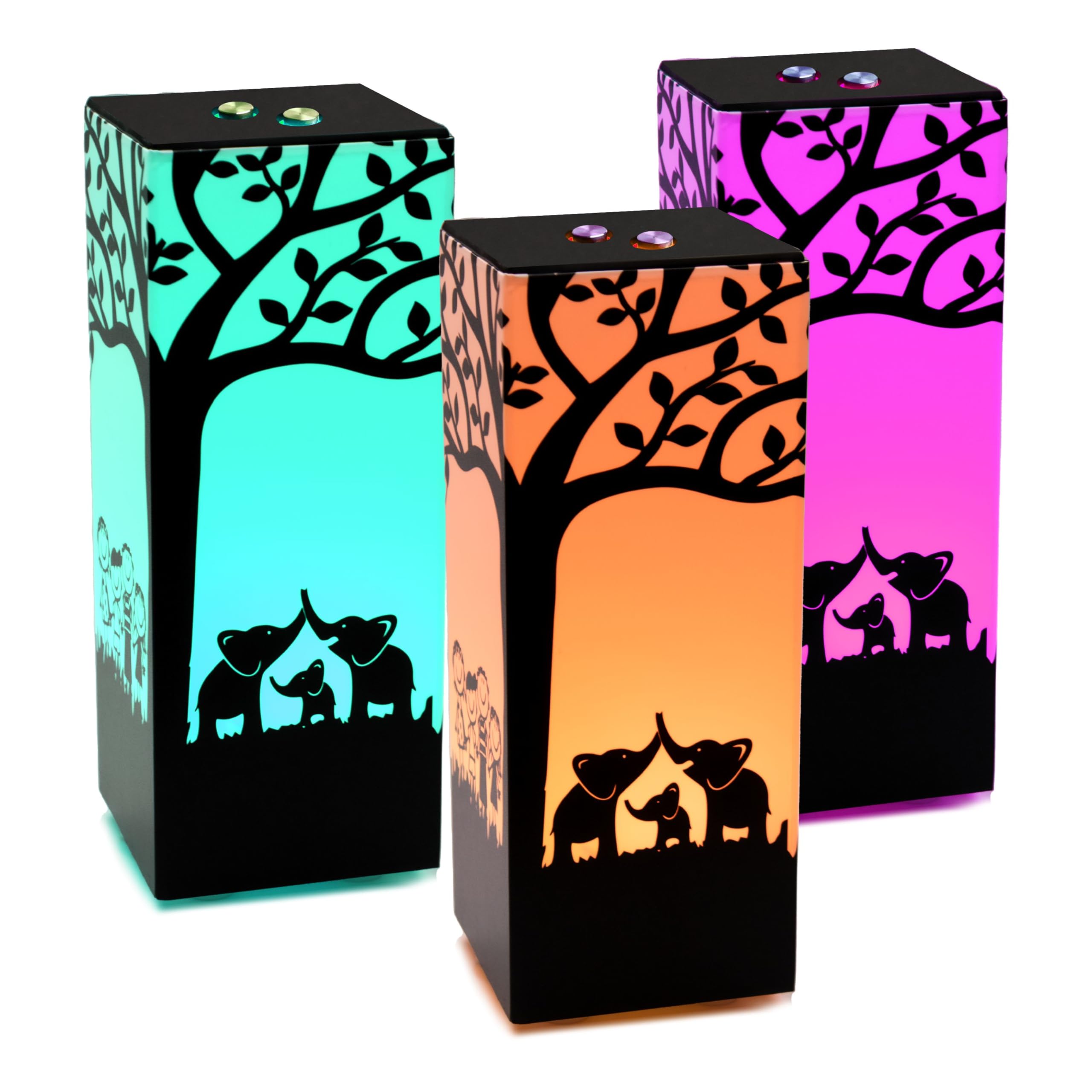 Telepathy Tree - Long Distance Friendship Lamp with Wi-Fi & Touch-Activated Color Changing LED Lights | Perfect Gift for Loved Ones Far Away | Ideal for Bedrooms, Dorms & Long-Distance Relationships (Set of 3)