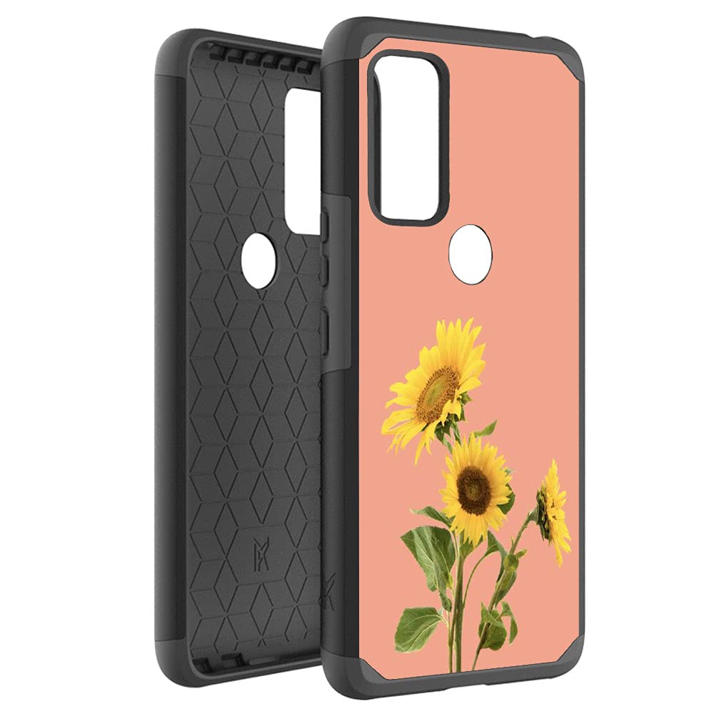 Sunflower Phone Case for AT&T Radiant Max 5G & Cricket Dream 5G - Shockproof Protective Dual Layer Hybrid Hard Cover - Perfect for Everyday Use, Travel & Outdoor Activities