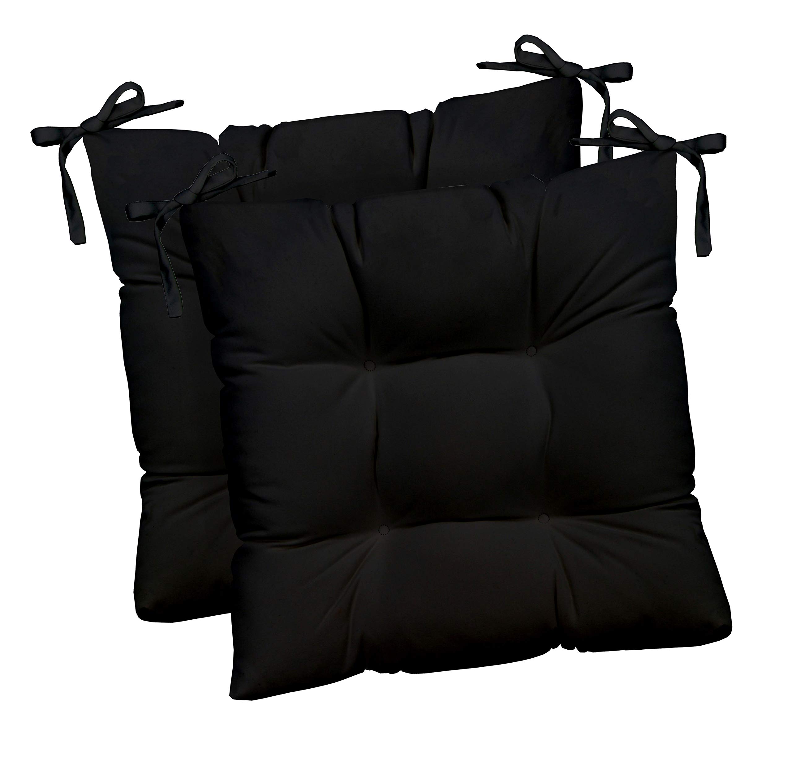 RSH DECOR: Set of 2 Outdoor Tufted Square Seat Cushions 17