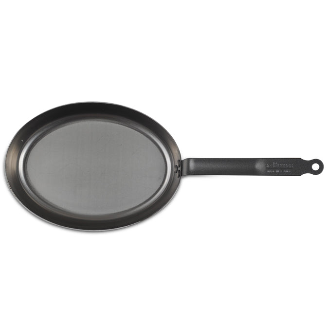 Premium Heavy-Duty Oval French Steel Fry Pan - Professional Non-Stick Skillet for Sautéing, Frying & Cooking - Perfect for Home Chefs & Restaurants