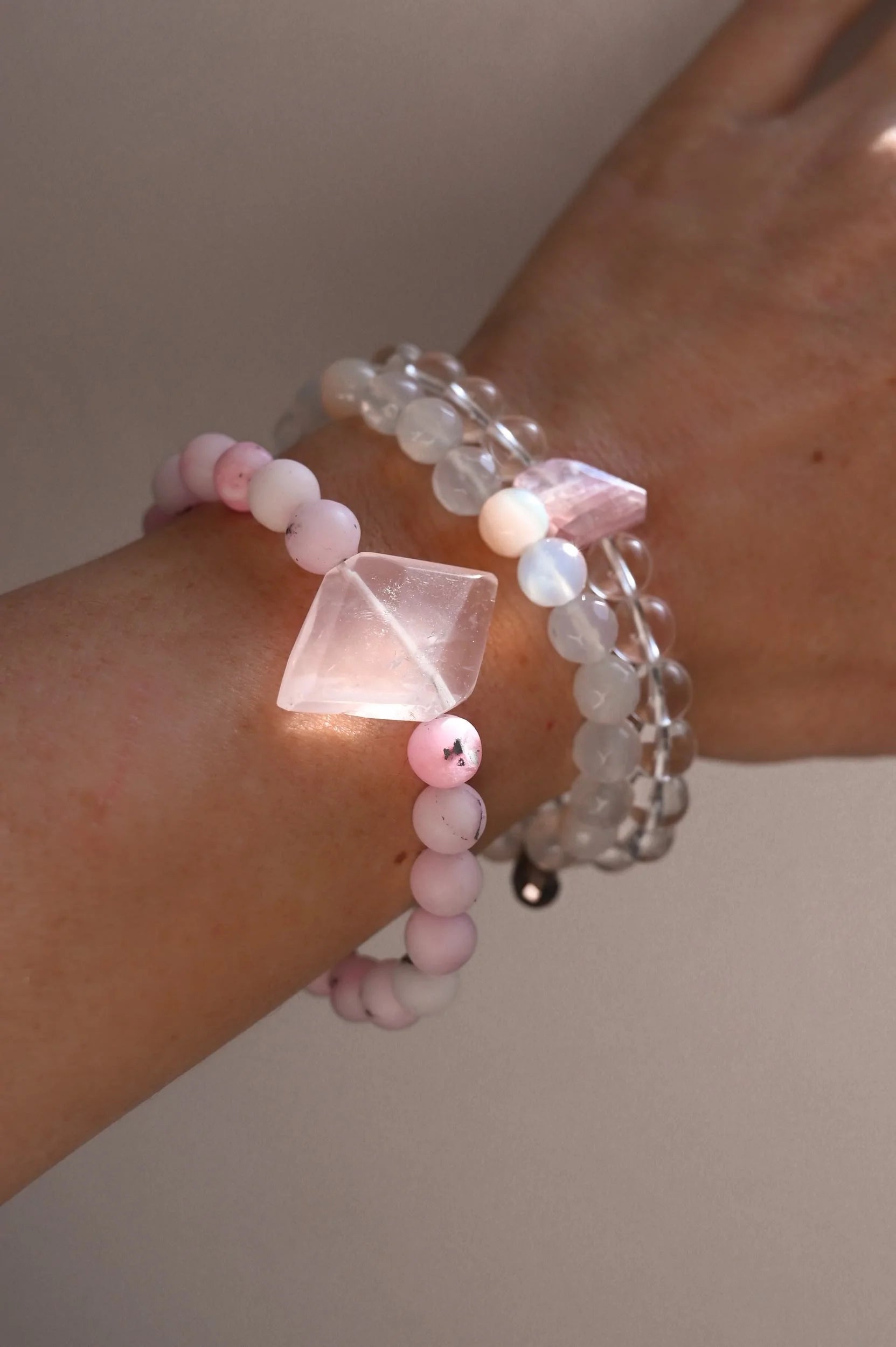 Rose Quartz Bracelet for Women - Healing Crystal Jewelry for Love & Self-Care | Perfect for Meditation, Gifts & Everyday Wear