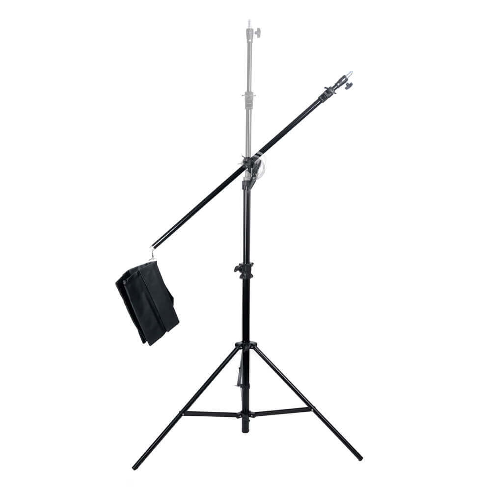 400cm Heavy Duty Light Stand with 3 Adjustable Sections - Interchangeable Fittings for Photography, Video & Studio Lighting Equipment