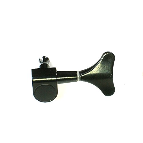 2L+2R Set Electric Bass Guitar Tuning Machines - Black Headstock Tuners & Pegs for Precise String Tuning | Perfect for Live Performances, Studio Recording & Bass Maintenance