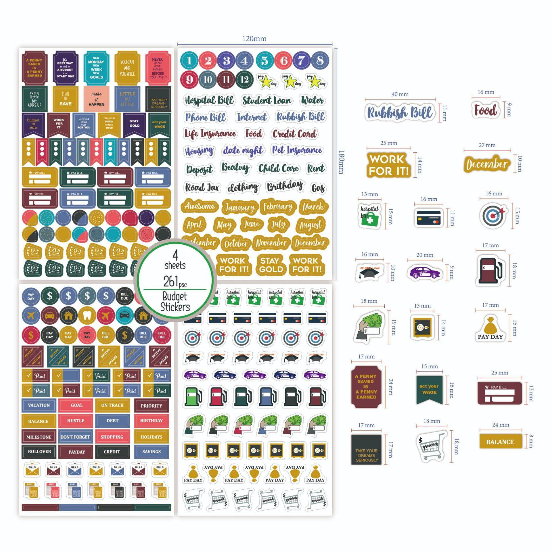 2024-2025 Undated Budget Planner - 50 Sheets Monthly Bill Organizer with 4 Sheet Stickers & Debt Repayment Tracker | Financial Planning Notebook for Money Management | Perfect for Home Budgeting, Personal Finance & Bill Organization