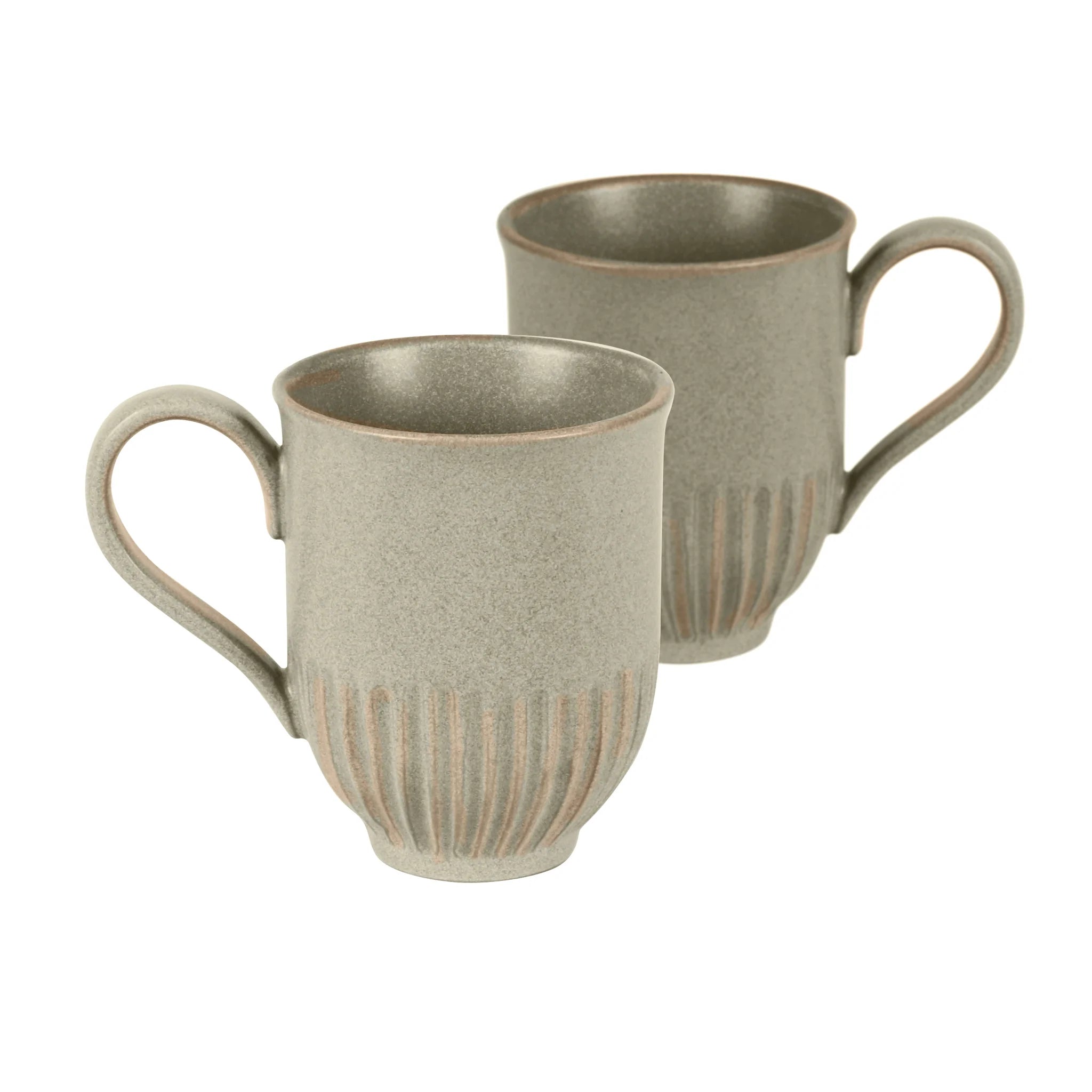 Handmade Ceramic Olive Mug Set of 2 - Robert Gordon Australia - Perfect for Coffee, Tea & Home Decor