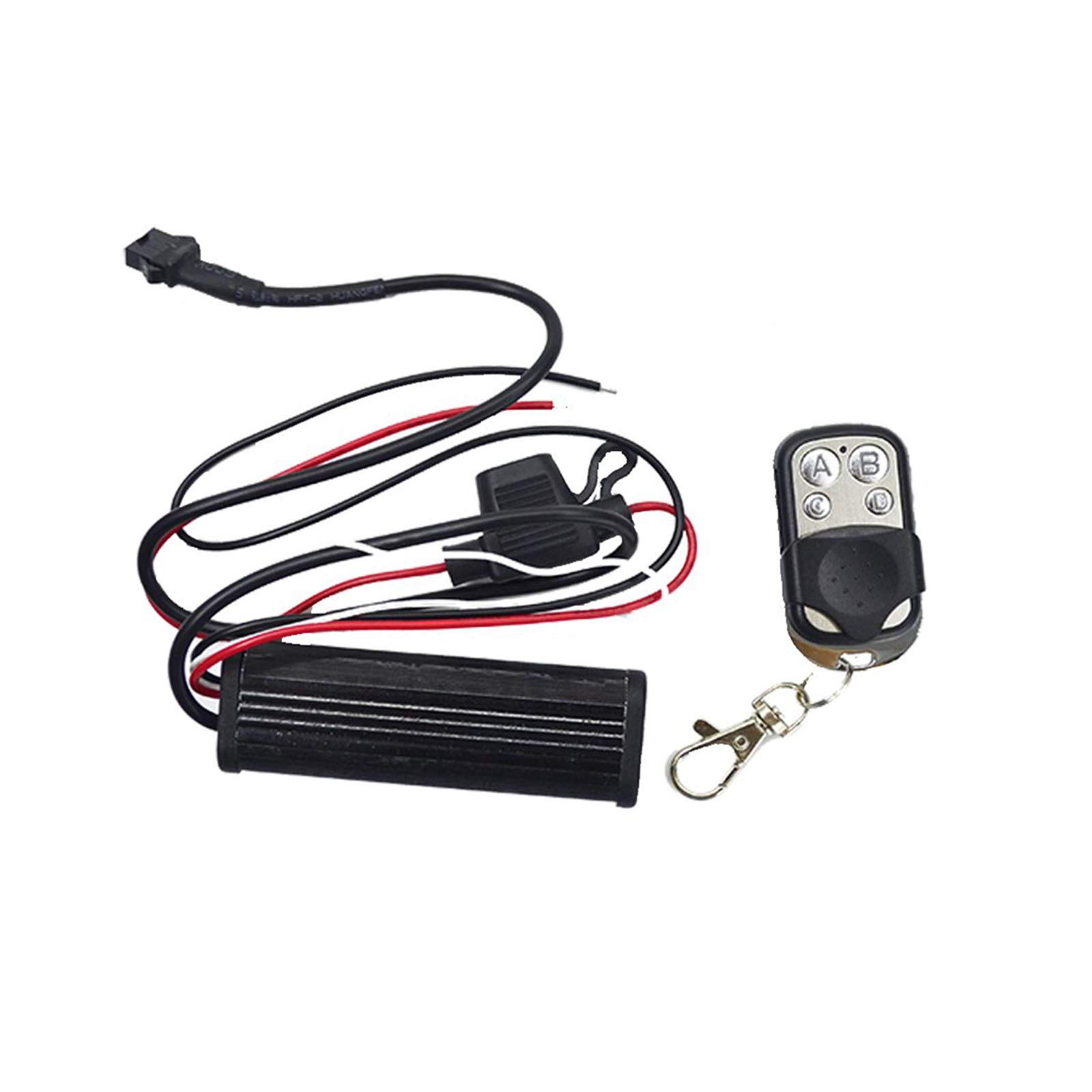 15-Color 4-Key LED RGB Controller for Motorcycle Neon Strip Light Bars - Customize Bike Lighting for Night Rides & Car Shows
