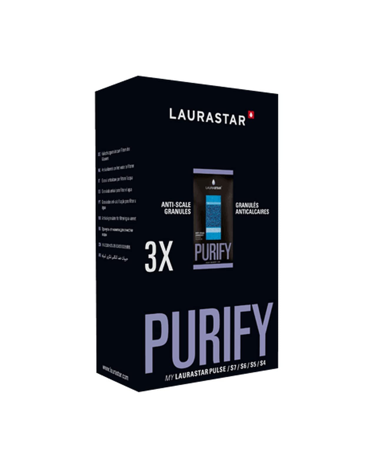 Laurastar Anti-Scale Granules Refills - 3 Pack | Descaling Solution for Steam Irons & Garment Steamers | Perfect for Home Laundry Care & Fabric Maintenance