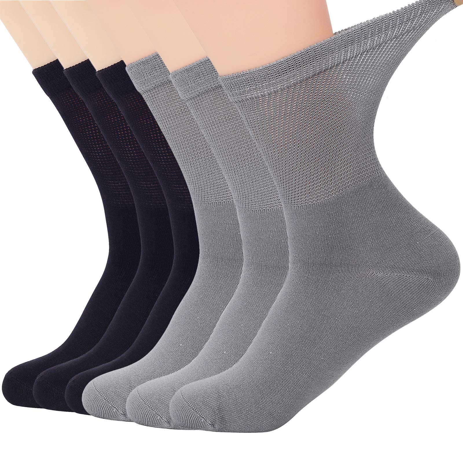 **Zando Women's & Men's Breathable Bamboo Ankle & Crew Socks - Seamless, Non-Binding Athletic & Hiking Socks for All-Day Comfort - Perfect for Running, Yoga, and Casual Wear**