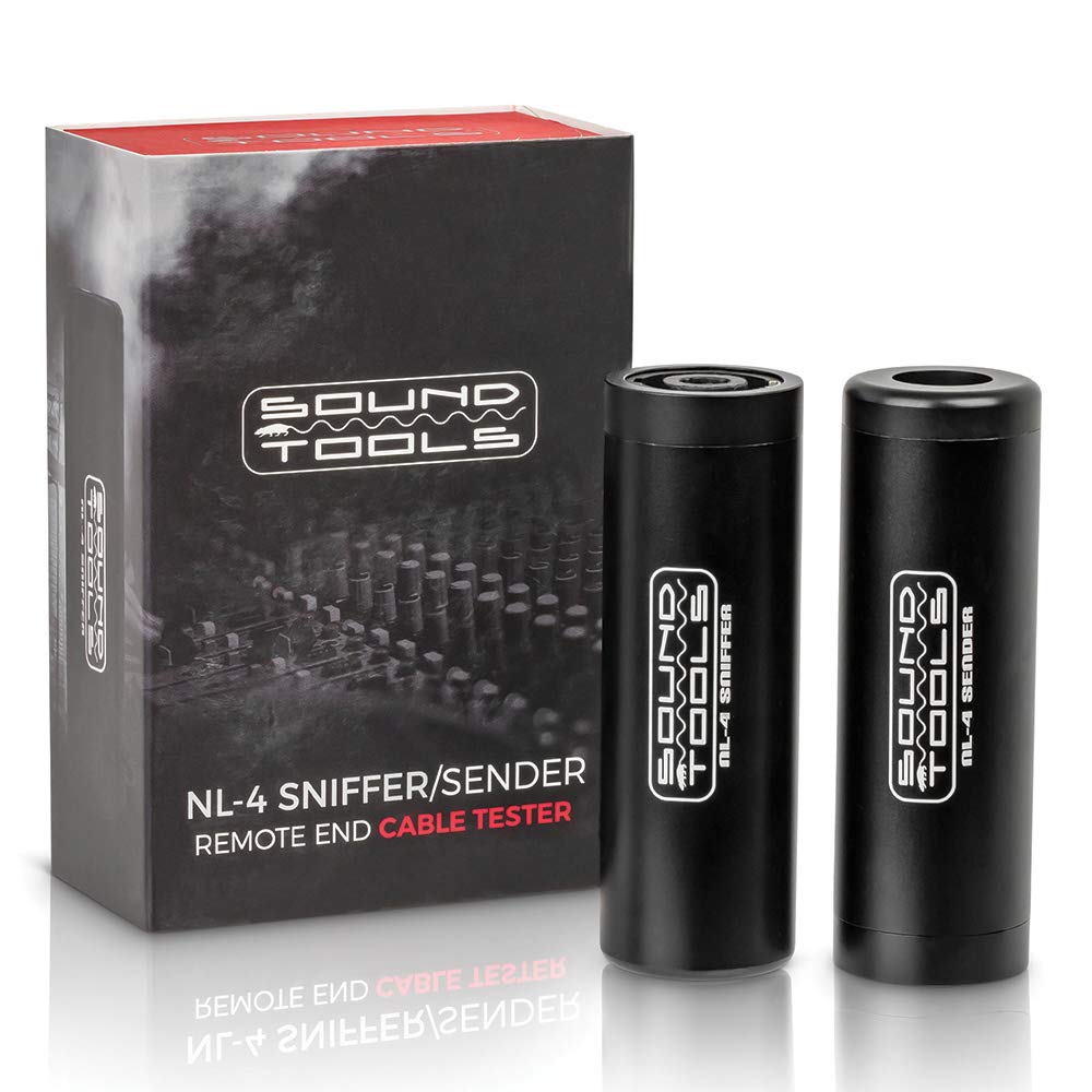 SoundTools NL4 Sniffer/Sender Remote End Cable Tester - Professional Audio Cable Fault Detector with LED Light Readout & Battery Power - Perfect for Live Sound, Studio Setup & Stage Equipment Testing
