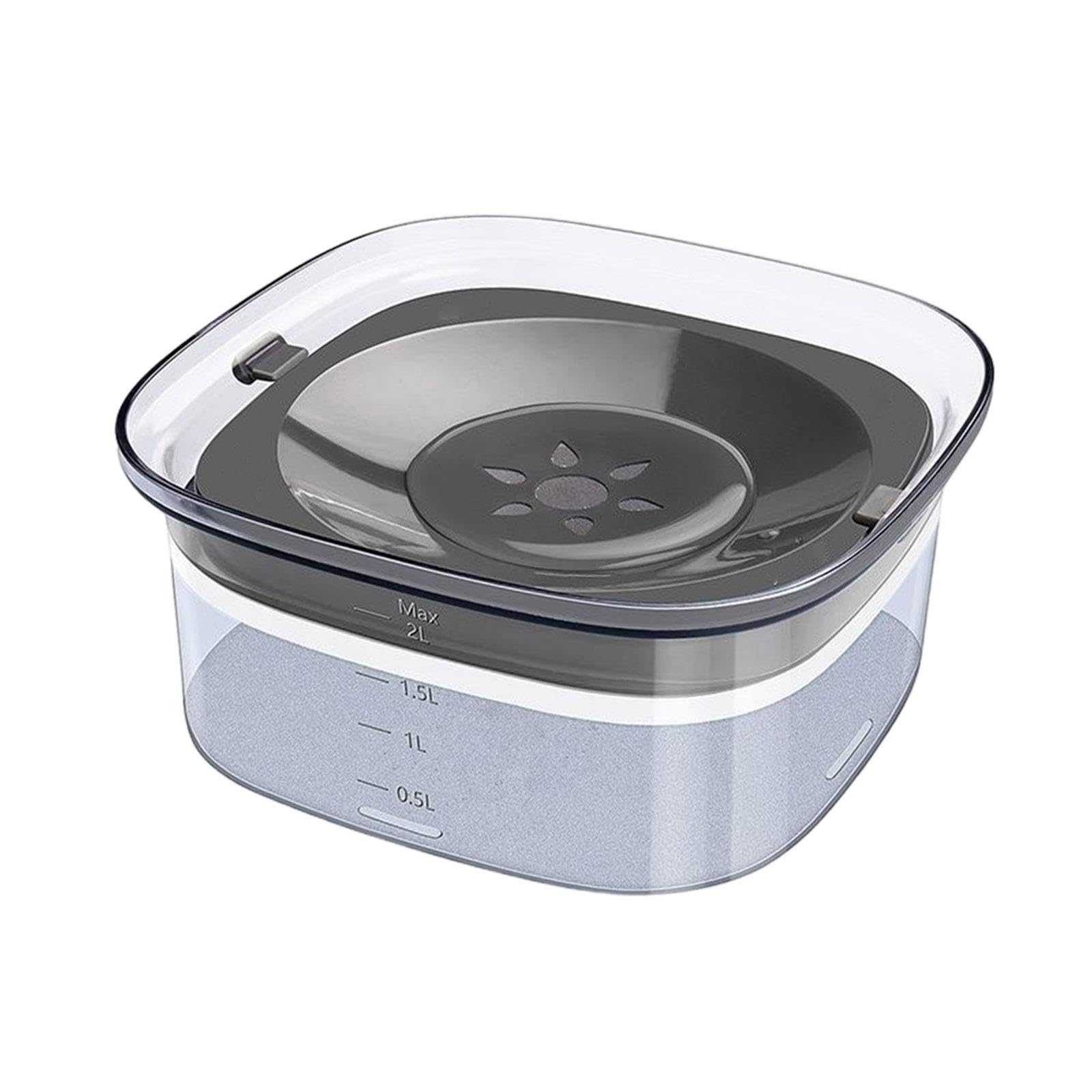 Spillproof Travel Dog Water Bowl for Medium & Large Dogs - Clear No Spill Pet Dish | Durable Pet Supplies for Home, Car & Outdoor Use | Perfect for Camping, Hiking & Road Trips