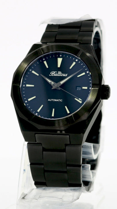 Balticus Black Dust Matte Date Watch - Minimalist Men's Chronograph with Date Display - Perfect for Business, Casual, and Formal Occasions