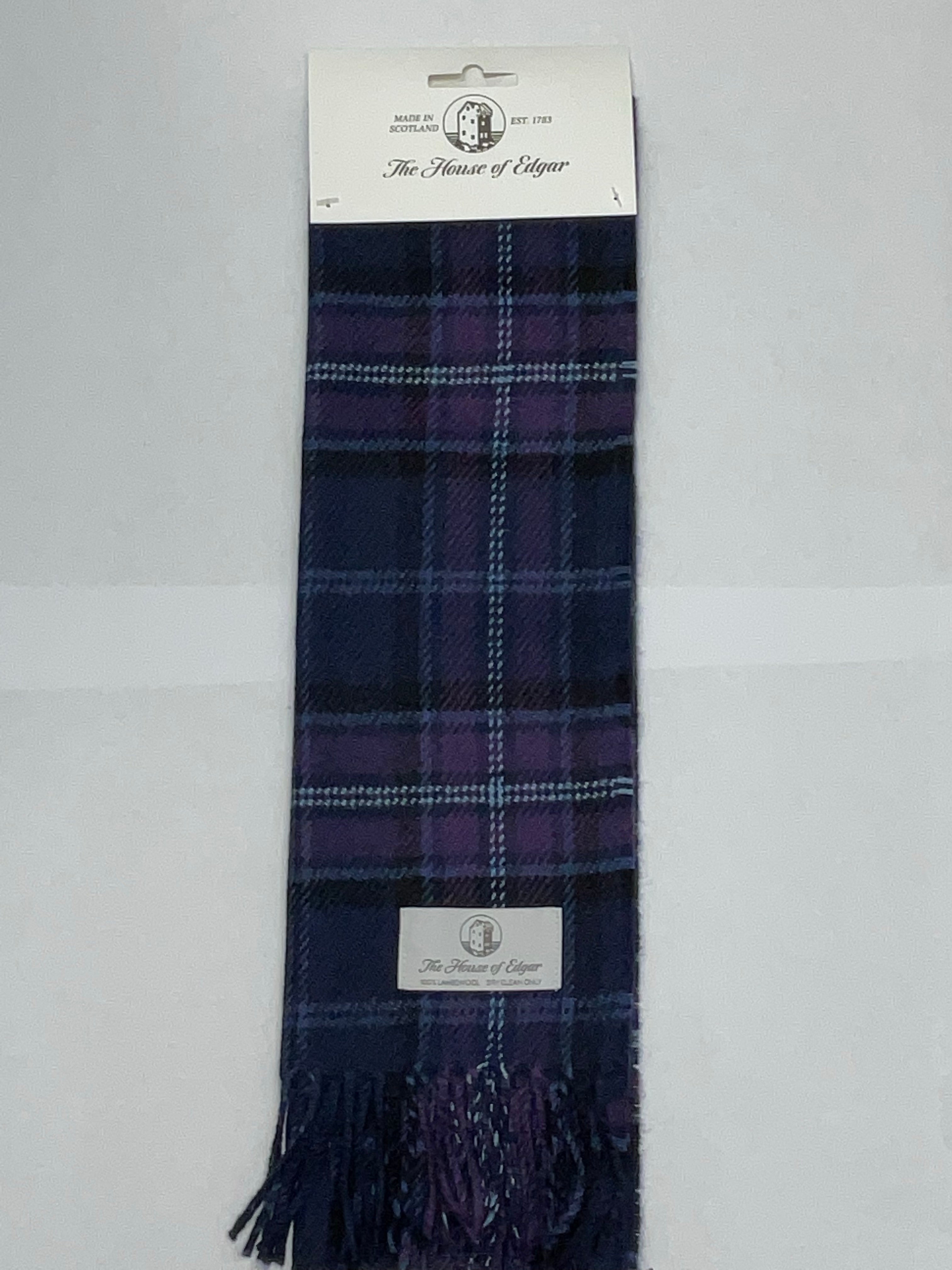 Scottish Thistle Tartan Scarf - Premium Wool Plaid Wrap for Men & Women | Perfect for Winter Fashion, Celtic Events & Highland Outfits