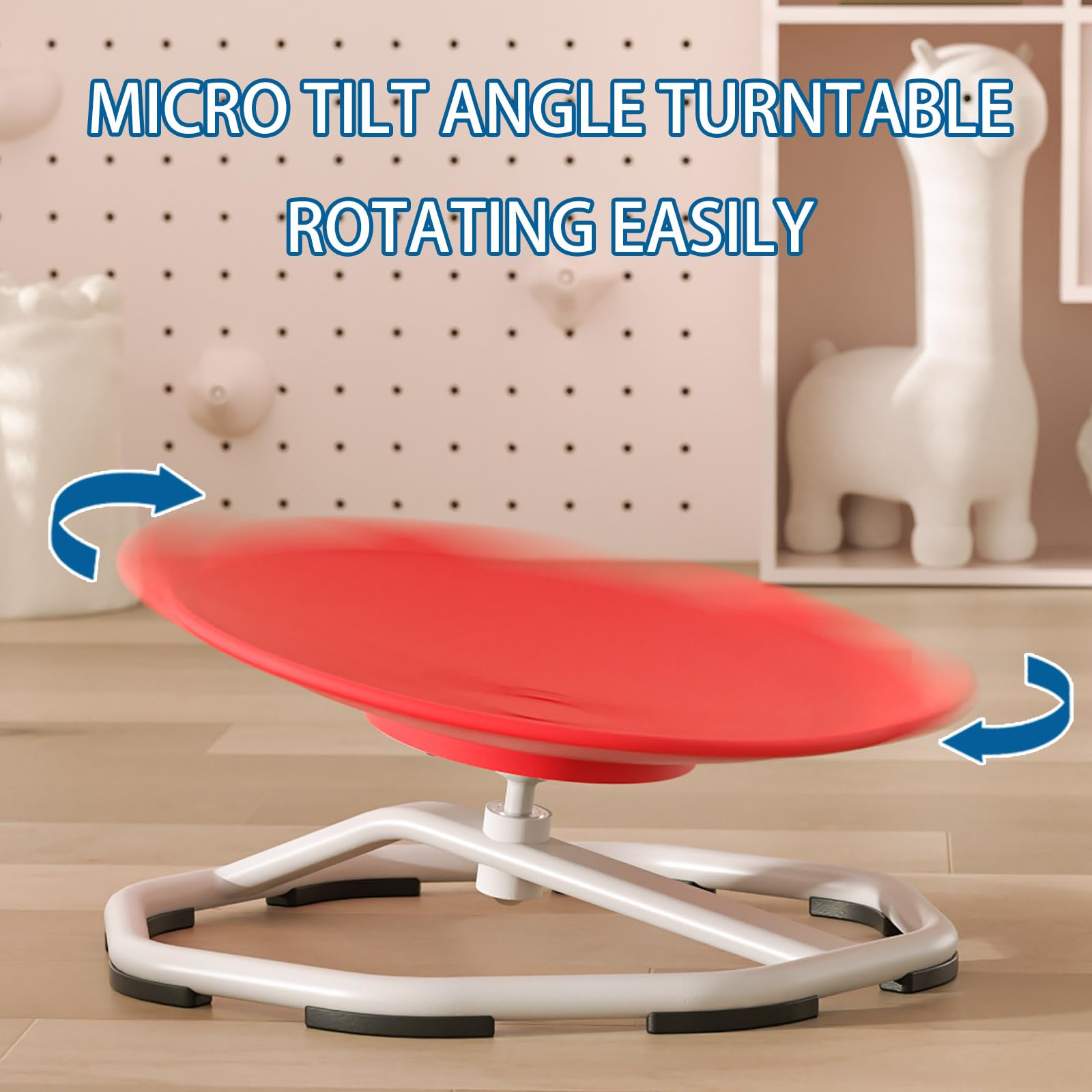 Kids Sensory Chair for Autism & ADHD - Sit & Spin Swivel Chair to Improve Body Coordination & Focus - Blue Sensory Toy for Therapy & Play