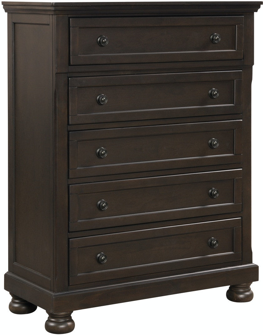 Stylish Begonia Bedroom Chest - 5-Drawer Dresser for Bedroom Storage & Organization | Perfect for Home, Apartment, and Dorm Room Decor