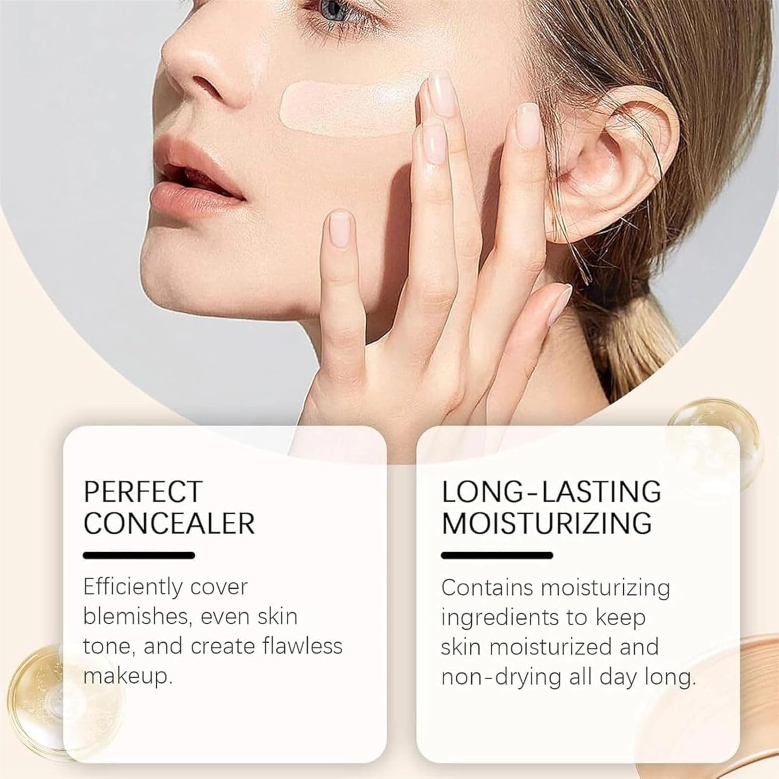 PrimeSkin CC Cream - Liquid Foundation Makeup for Women, 1 Fl Oz/30ml (Medium) | Lightweight Coverage, Natural Finish | Perfect for Daily Wear & Special Occasions